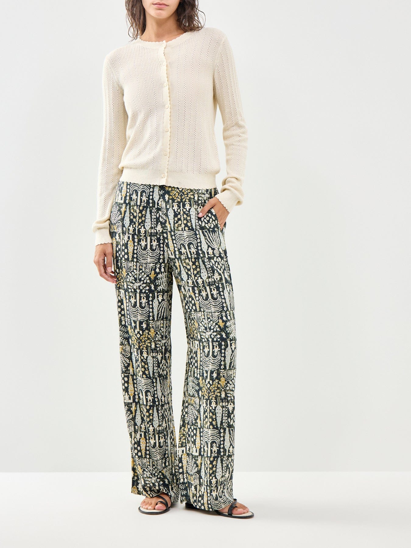 Soya Concept Golfi 4 - C Printed Straight Trousers Multi