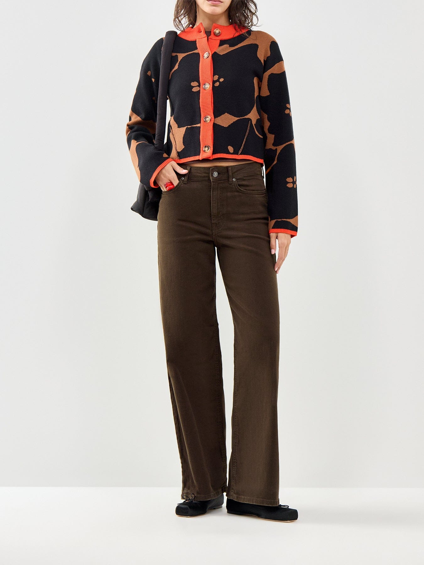 Never Fully Dressed Zizi Cardigan Brown