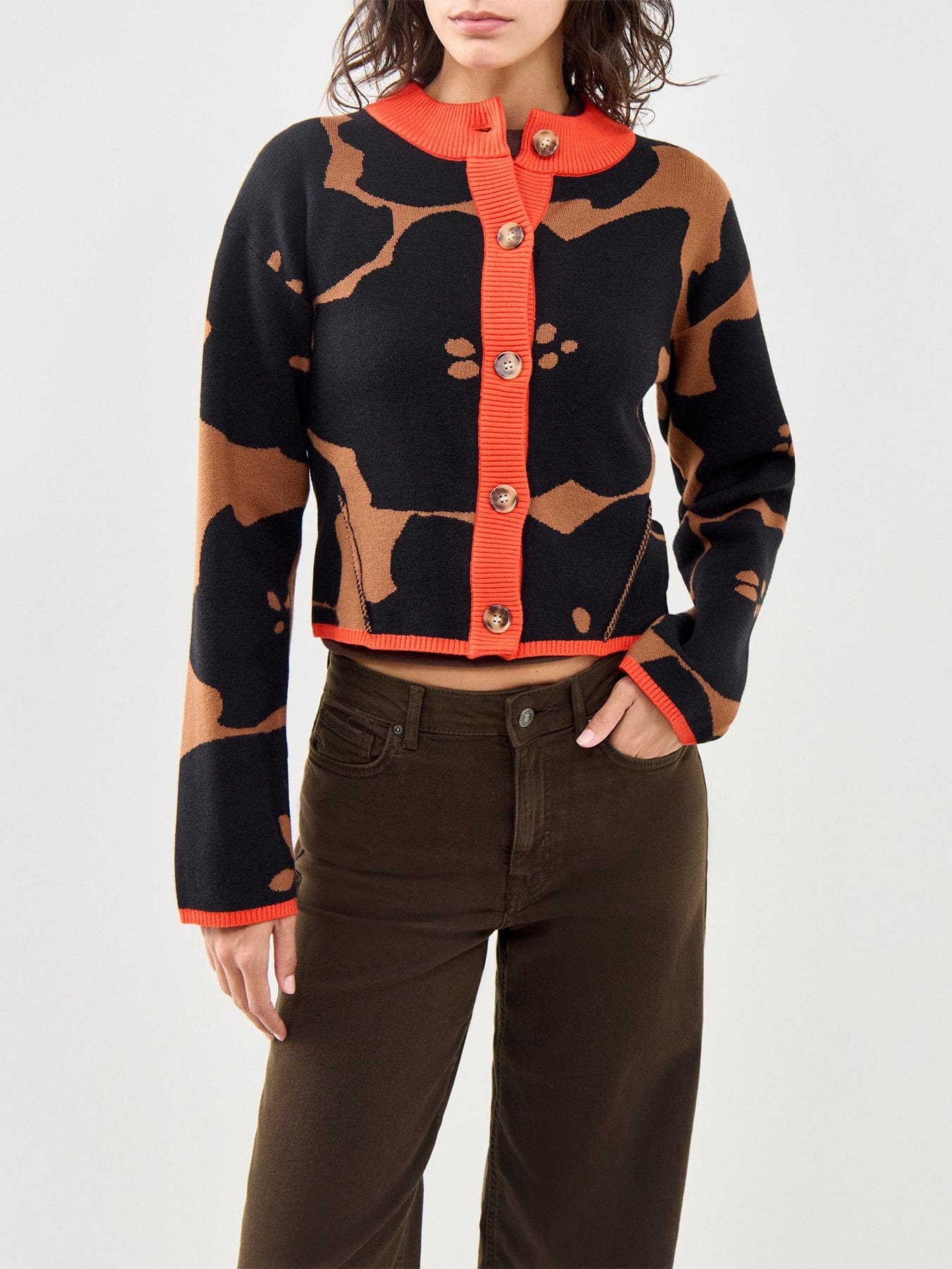 Never Fully Dressed Zizi Cardigan Brown