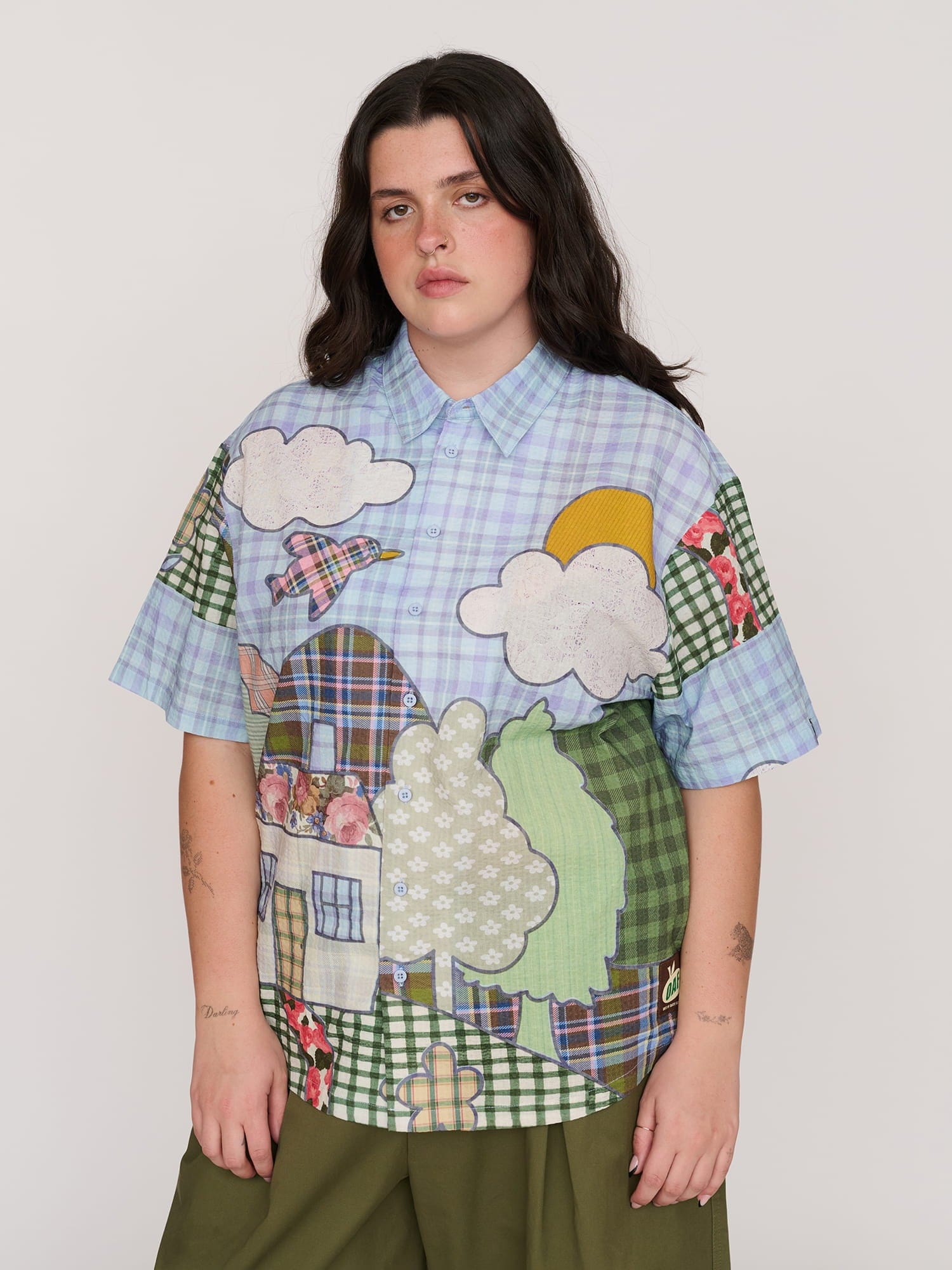 Lazy Oaf Village Gossip Short Sleeve Shirt