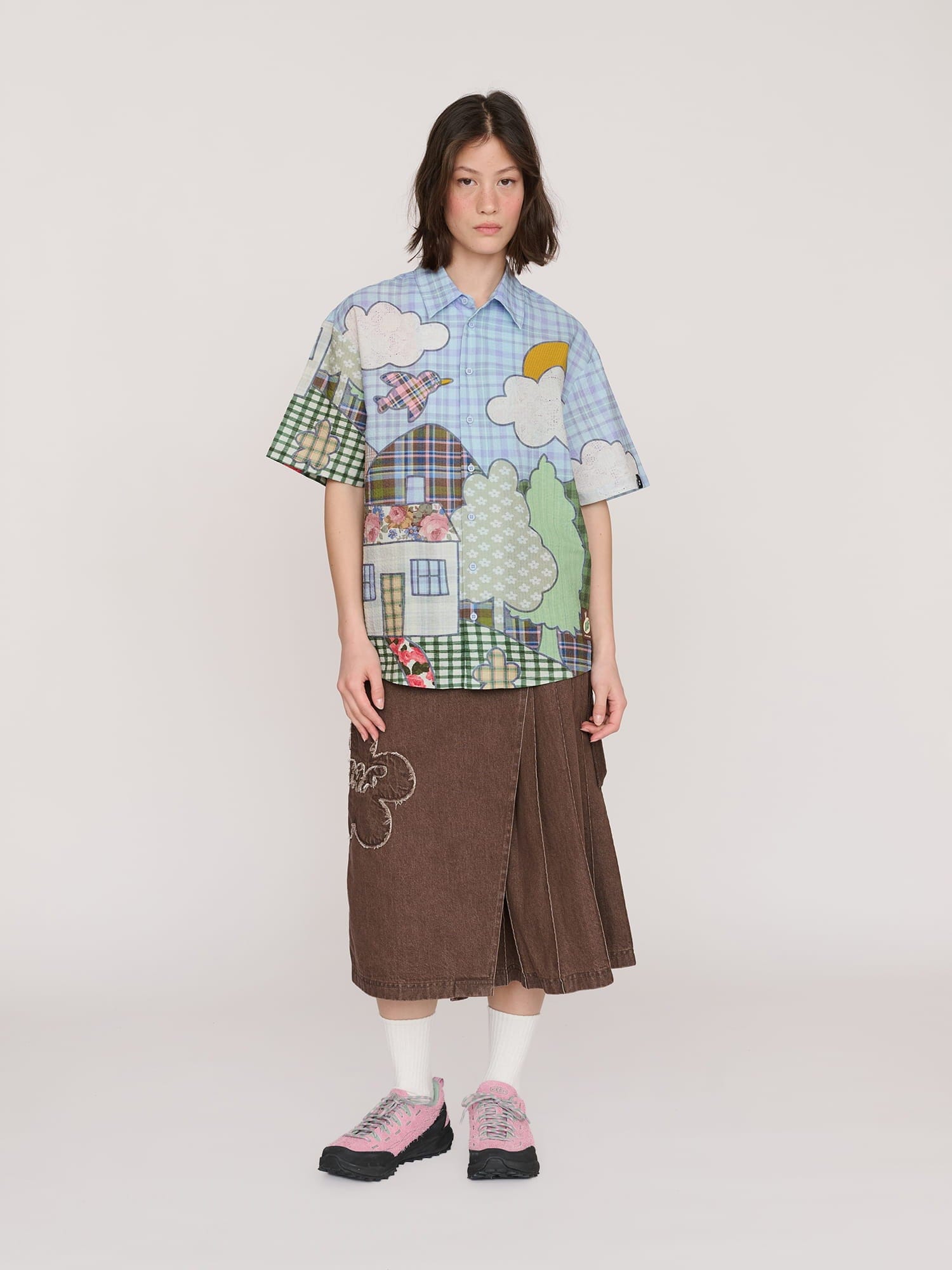 Lazy Oaf Village Gossip Short Sleeve Shirt