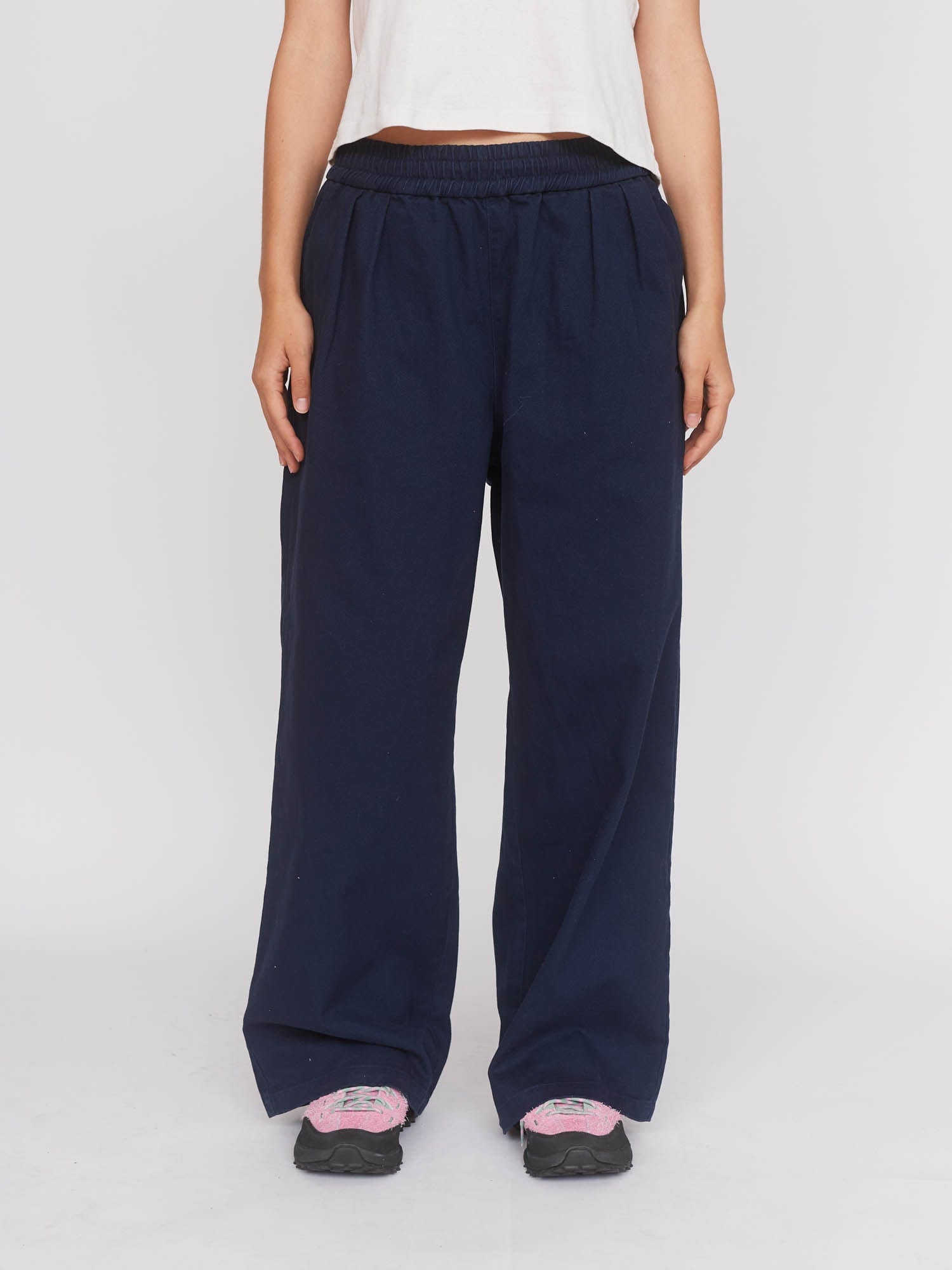 Lazy Oaf Kev Navy Pull On Pants