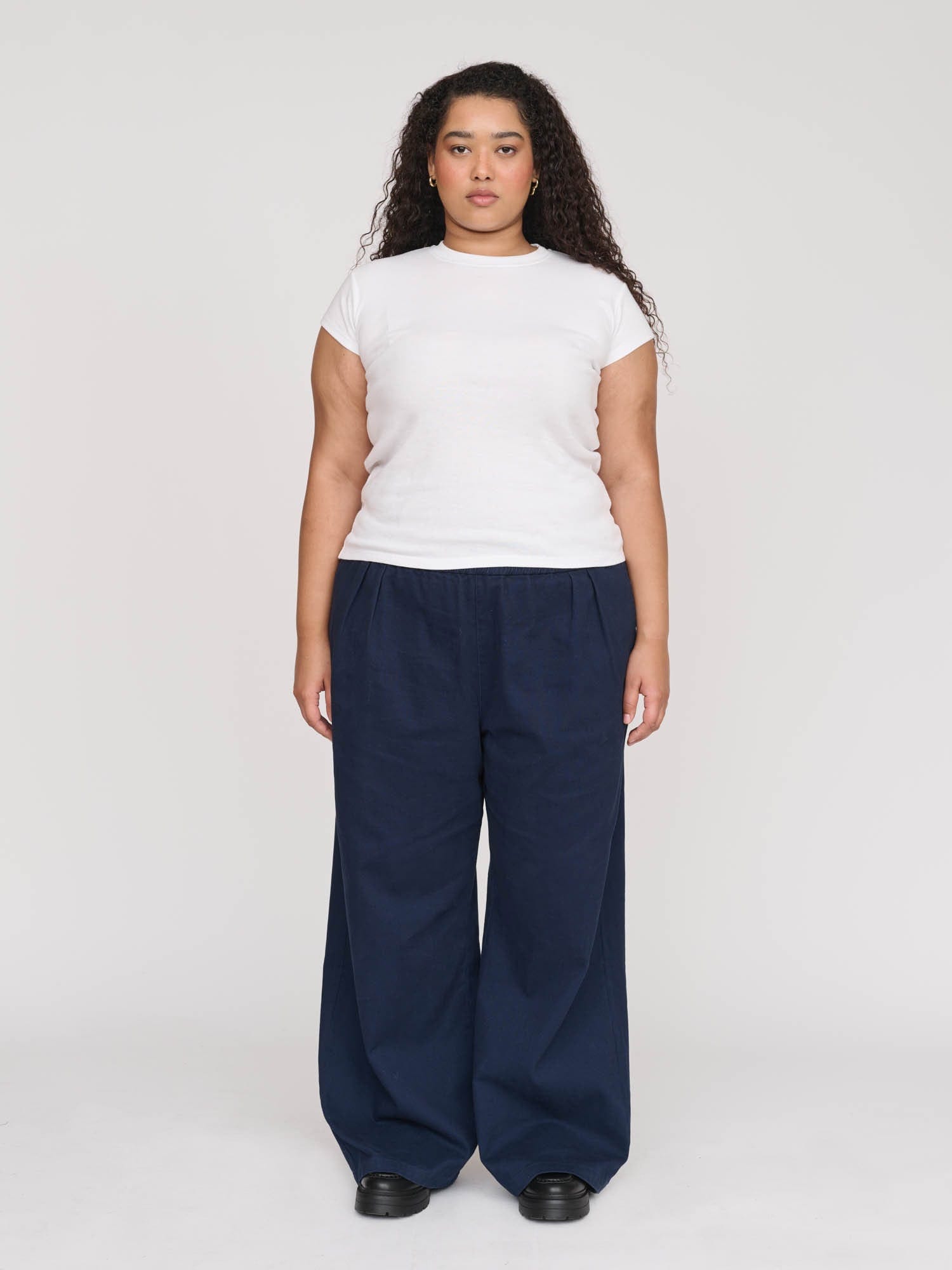 Lazy Oaf Kev Navy Pull On Pants