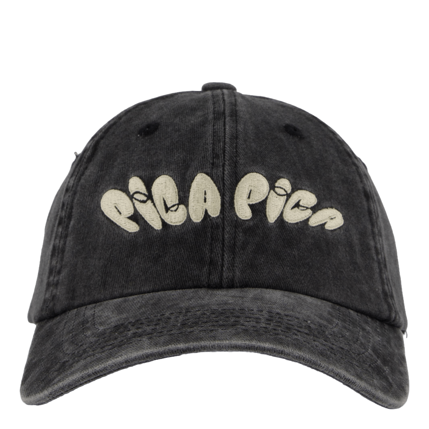 Pica Pica No 1 Dad Cap Washed Black