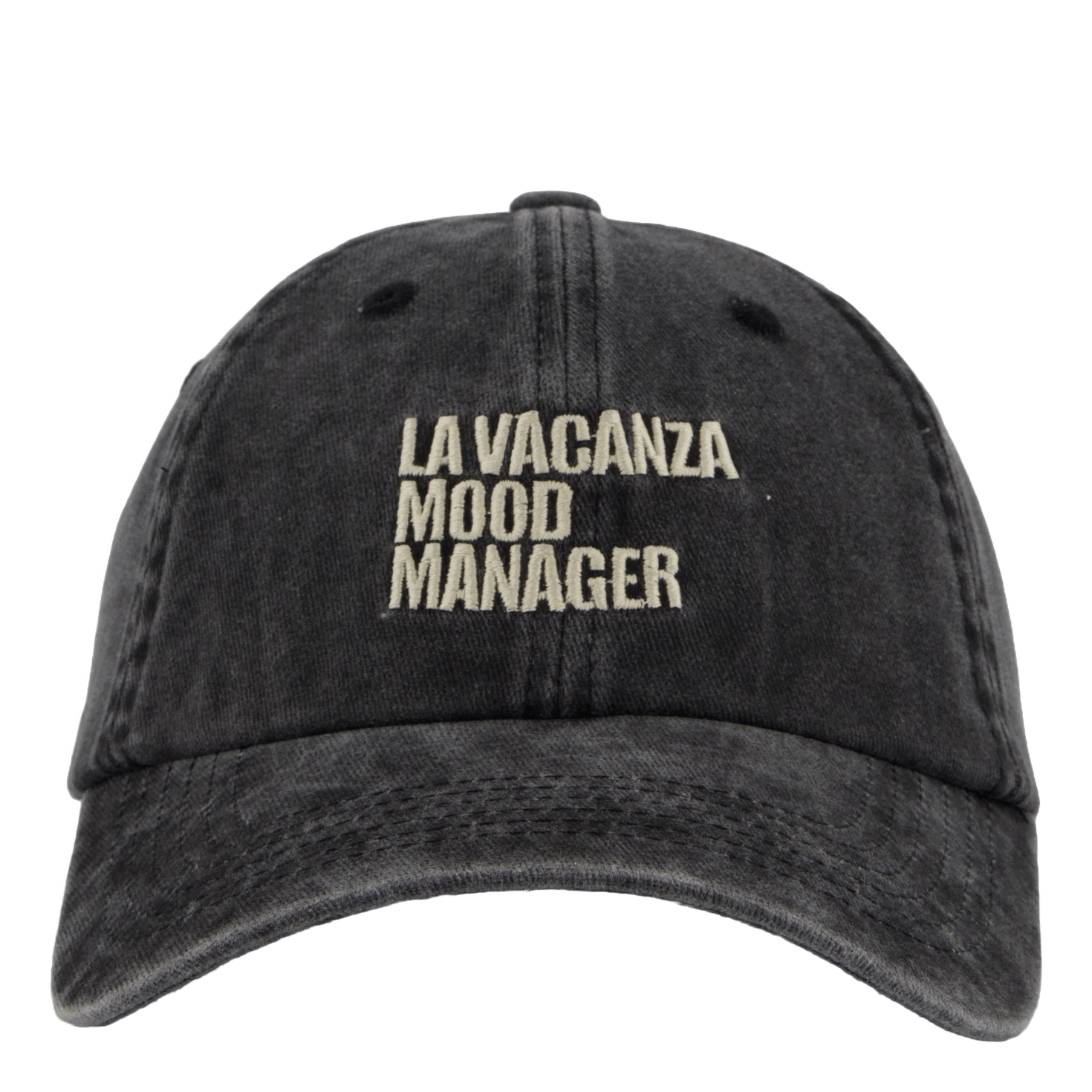 Pica Pica Mood Manager Dad Cap Washed Black