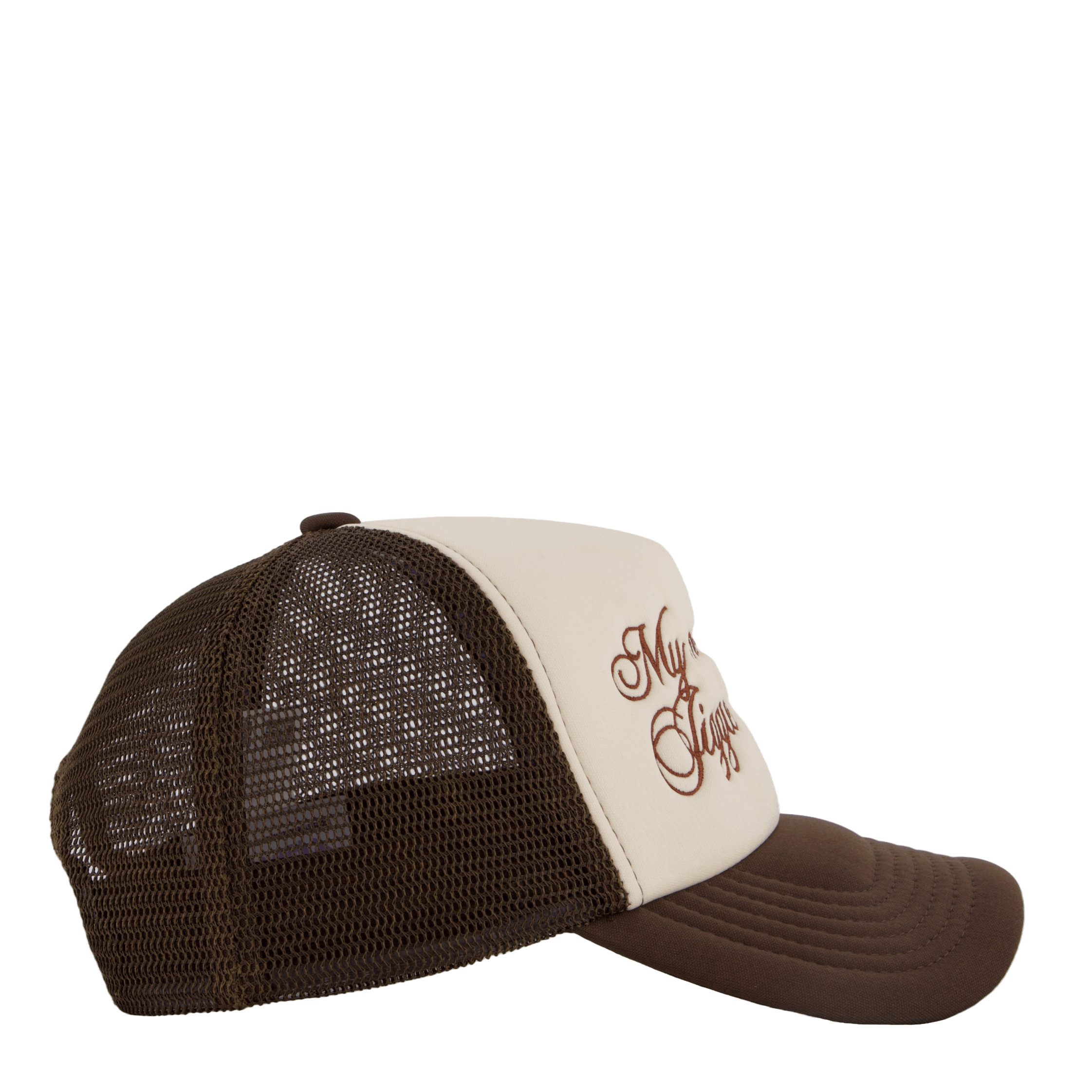 Pica Pica Jiggle Jiggle Trucker Cap Cappuccino Brown