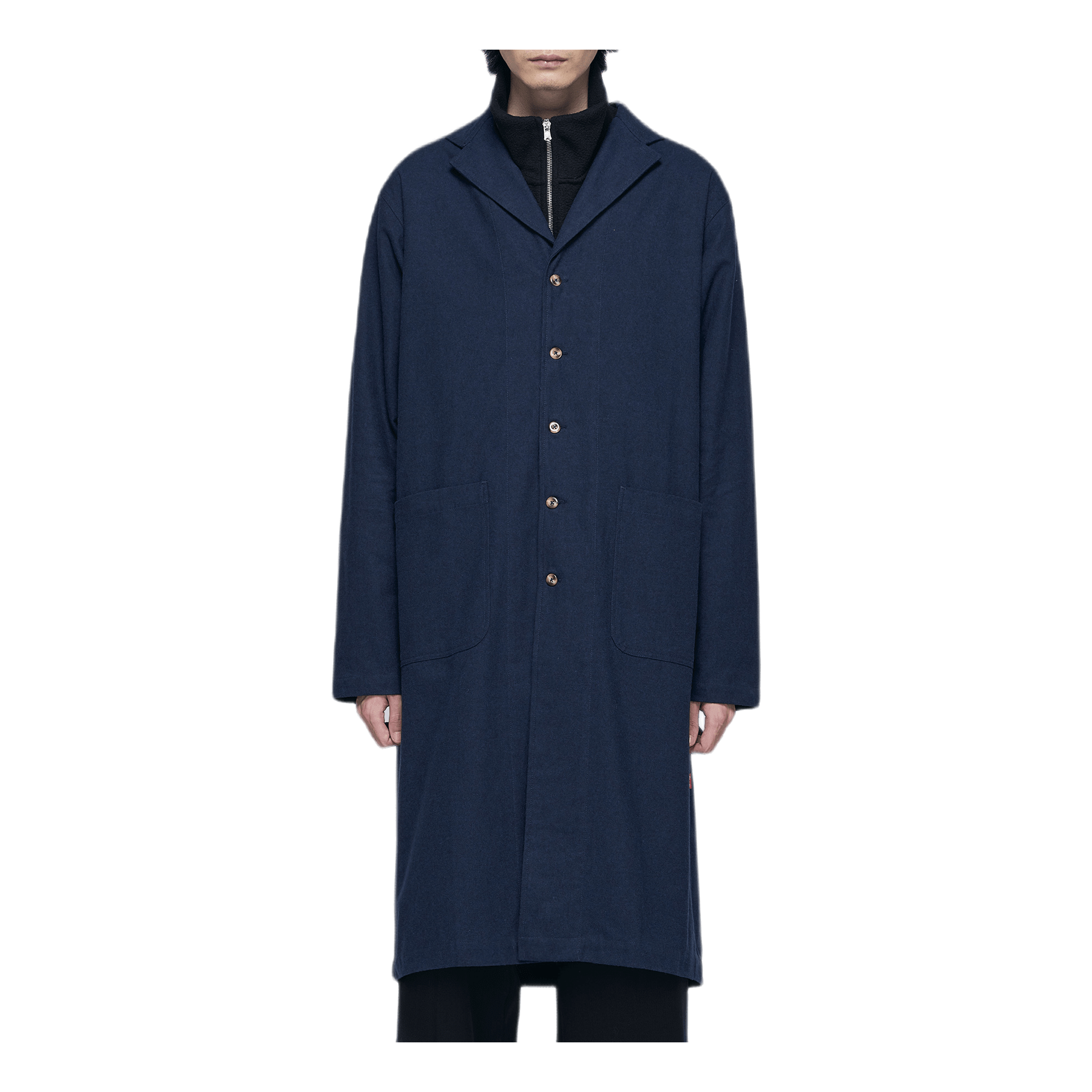 Blue Cotton Coat Blue