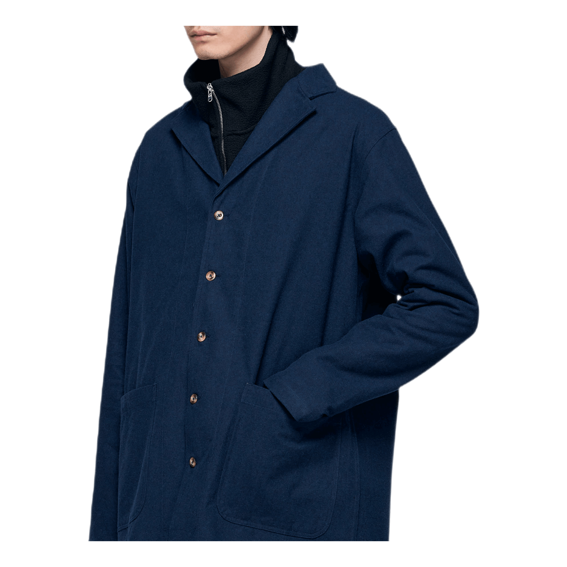 Blue Cotton Coat Blue