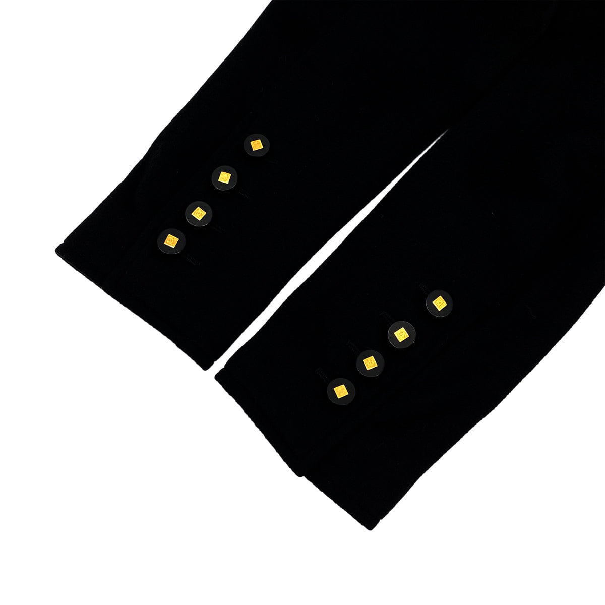Luxury Promise Japan VINTAGE CHANEL COCO BUTTON WAIST CINCHING JACKET BLACK CASHMERE 40 36A RTW 90319635