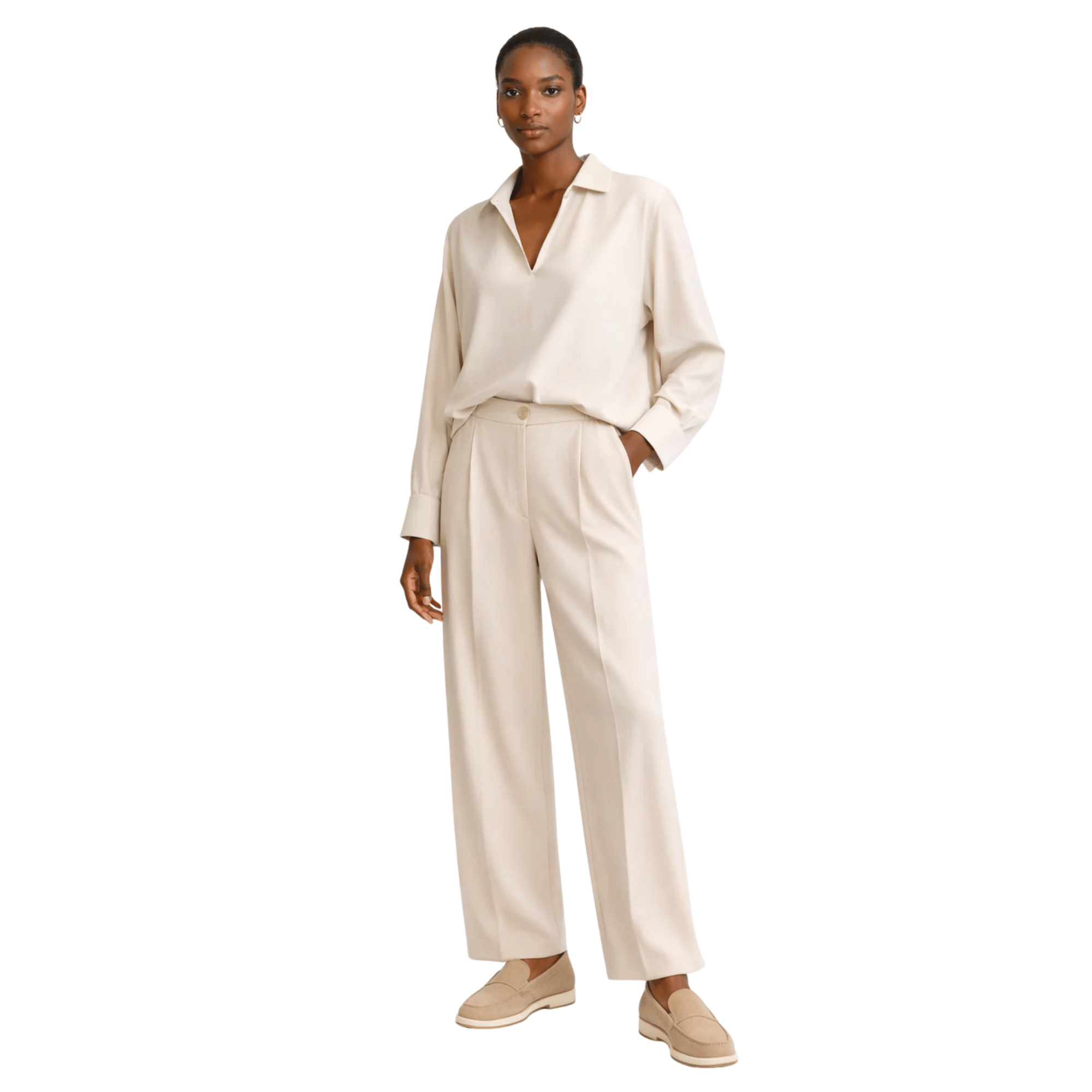 Essentials5ive FRONT PLEATED PANTS (بنطلون) AIKA