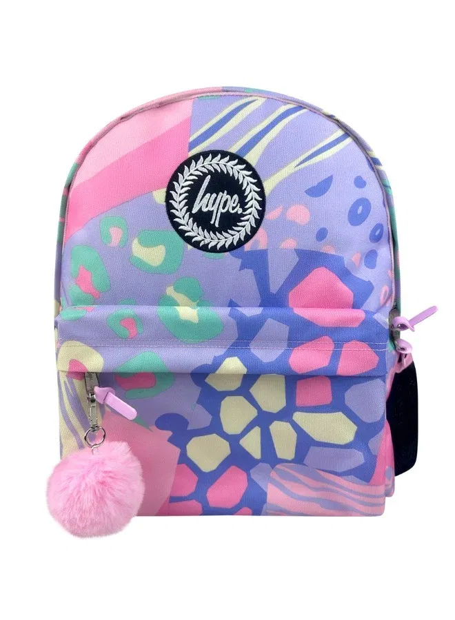 JUST HYPE Iconic Backpack - Multi Pastel Prints for Women | Best Price UAE