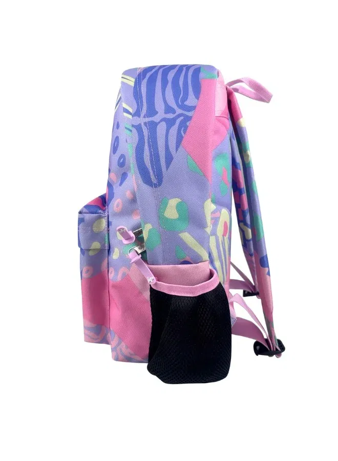 JUST HYPE Iconic Backpack - Multi Pastel Prints for Women | Best Price UAE