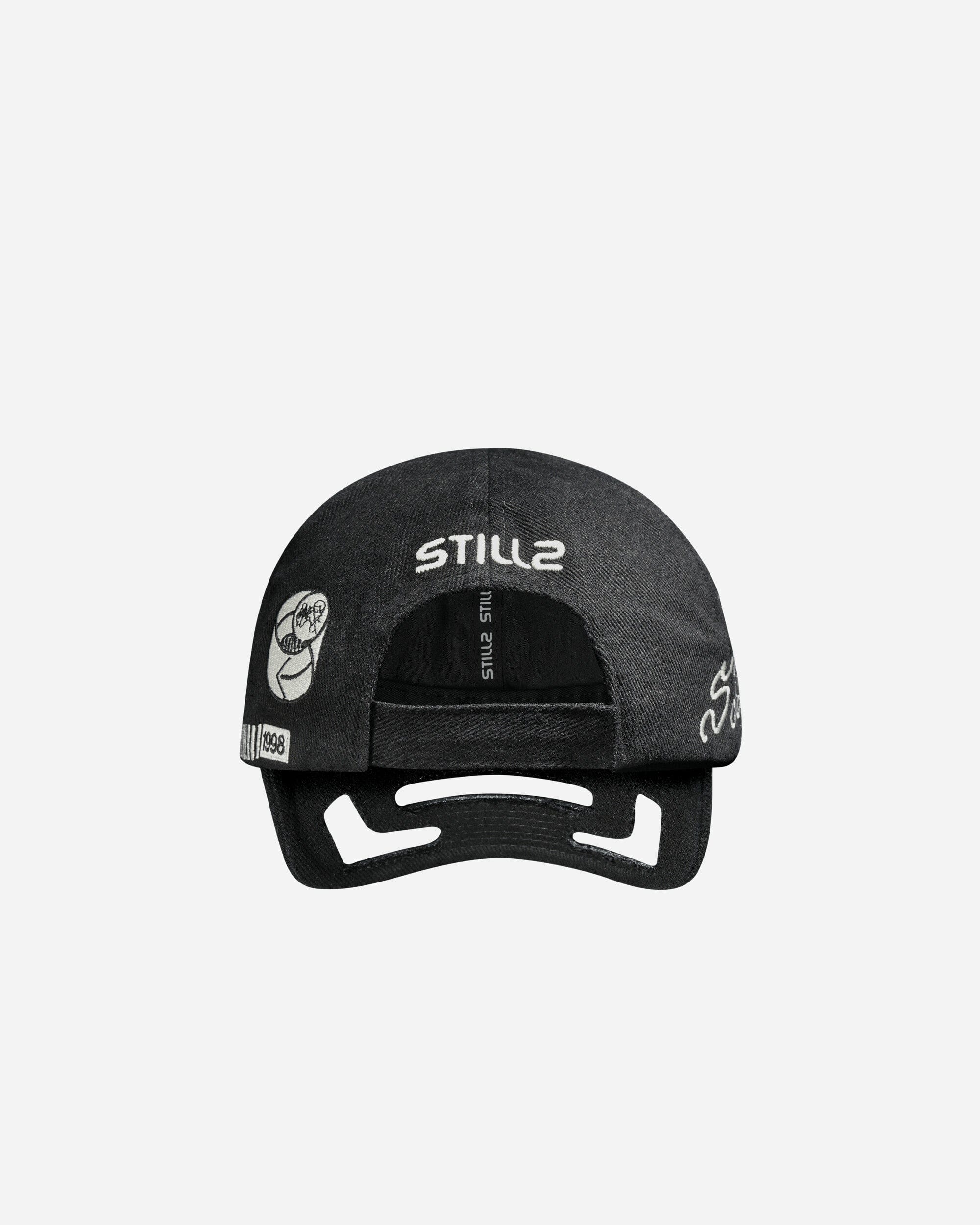 Stillz Cut - Out Embroidered Cap Black