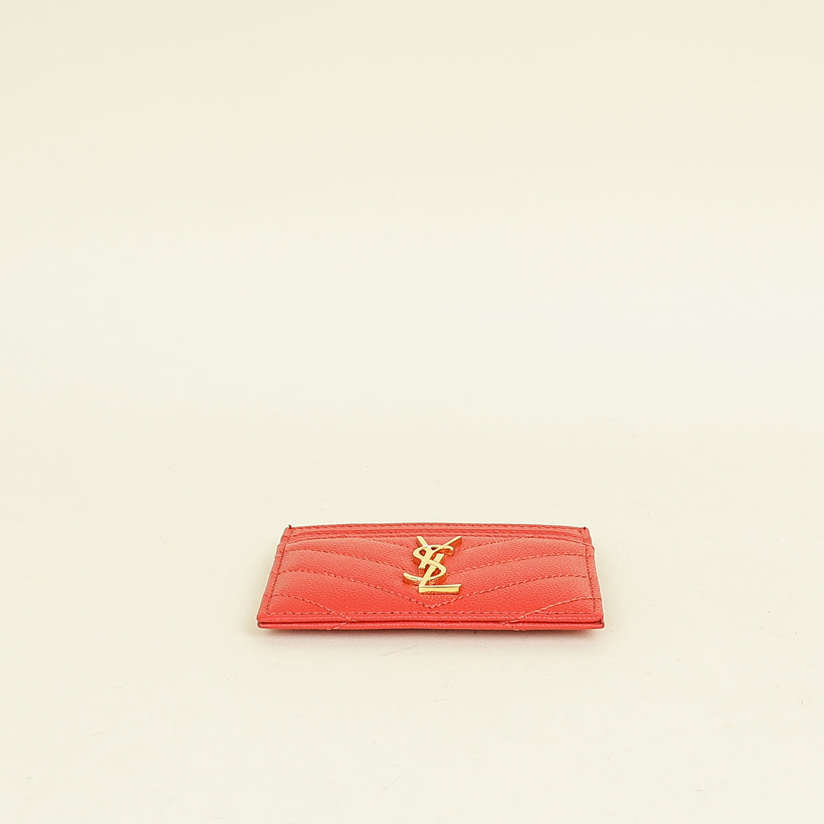 YSL Red Cassandre Card Case