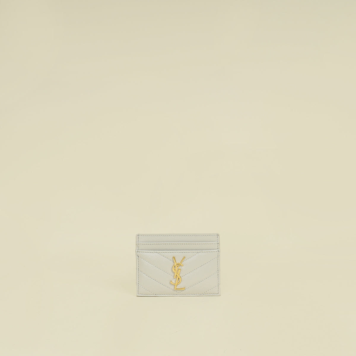 YSL Vintage Blanc Cassandre Card Case