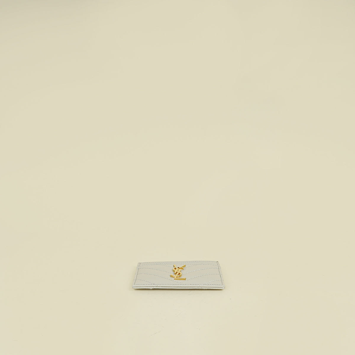 YSL Vintage Blanc Cassandre Card Case