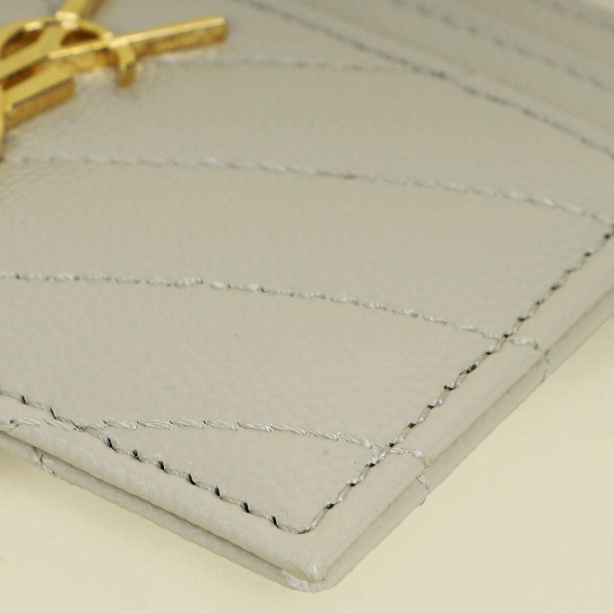 YSL Vintage Blanc Cassandre Card Case