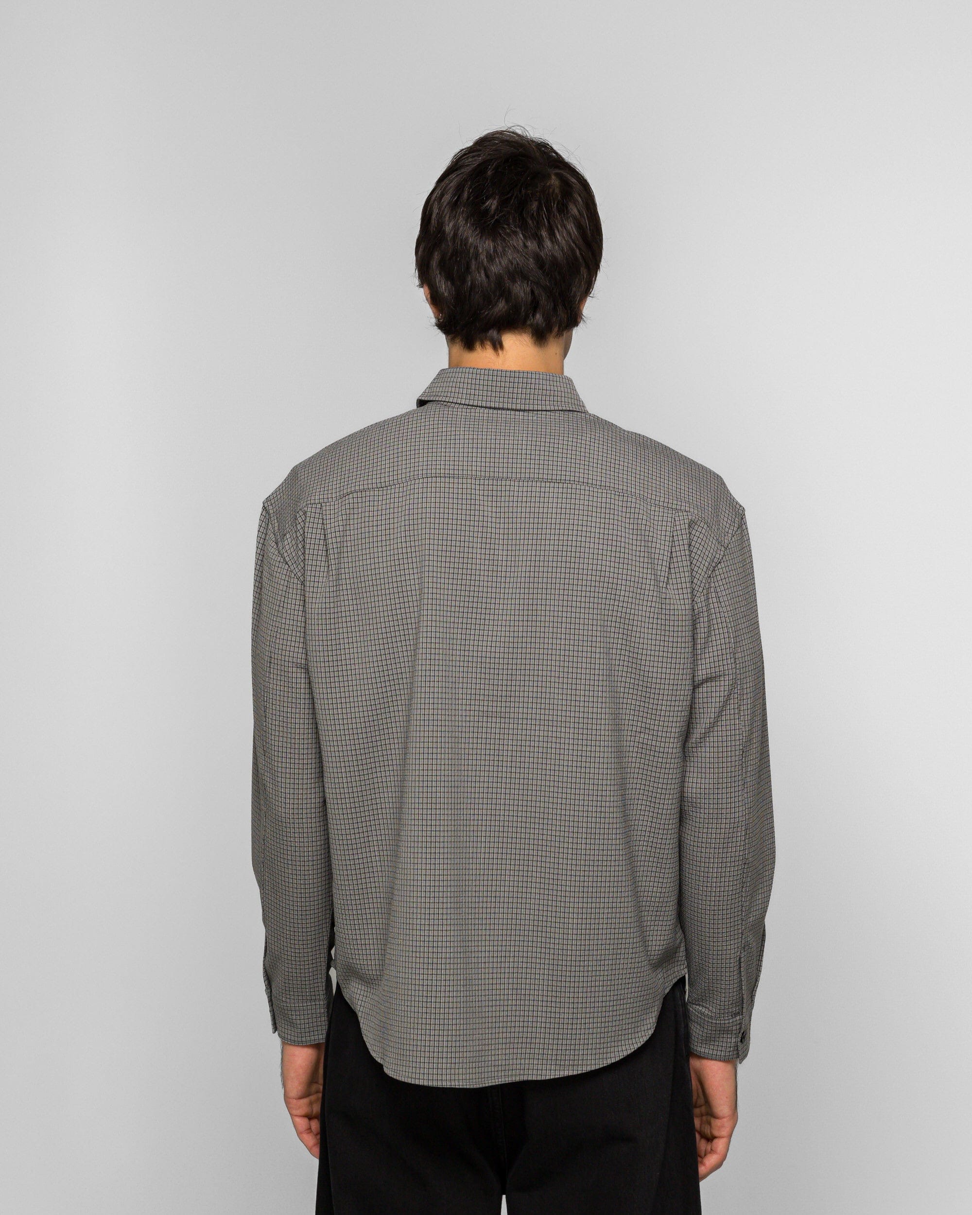 Observe Check Shirt - Charcoal/Black