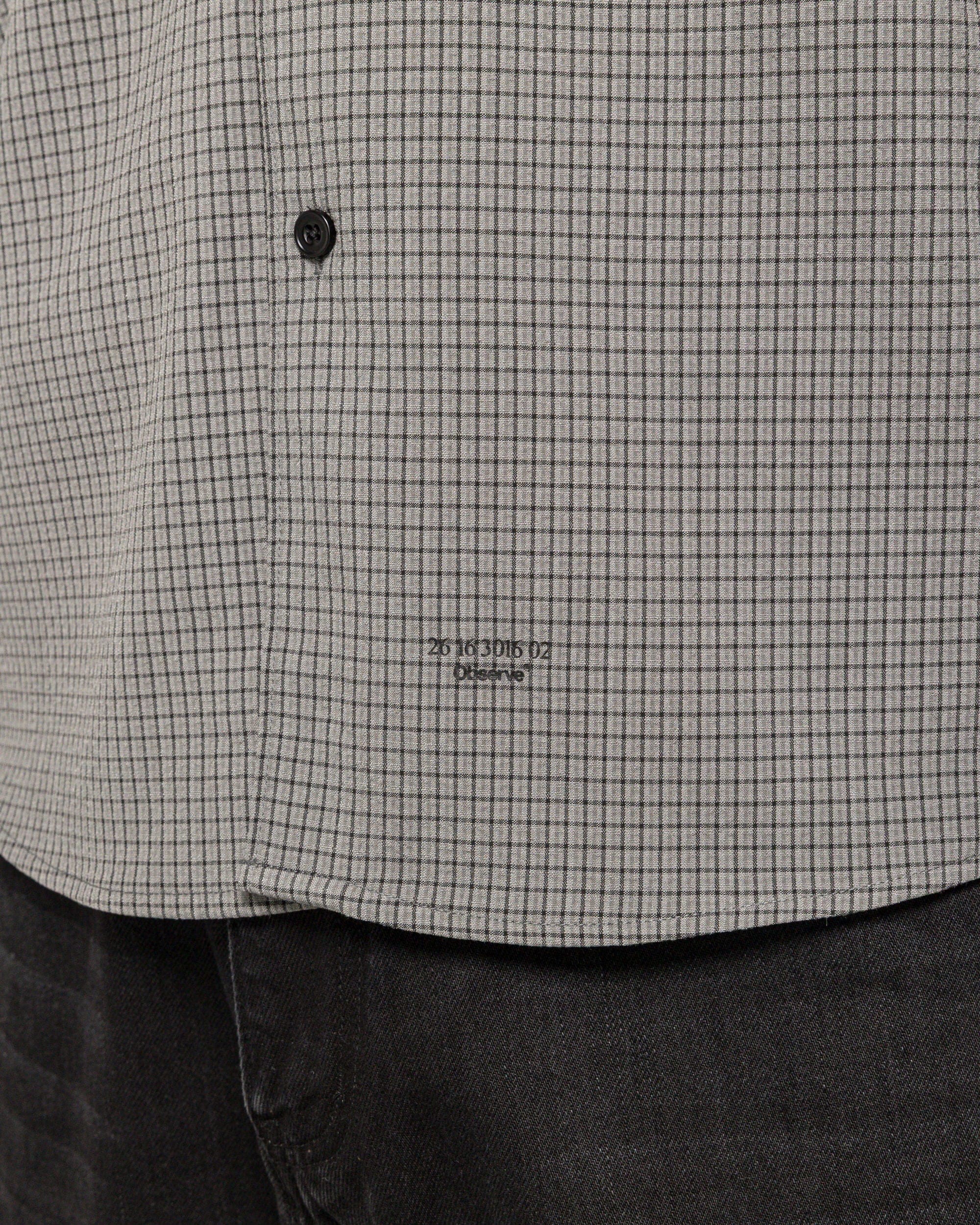 Observe Check Shirt - Charcoal/Black