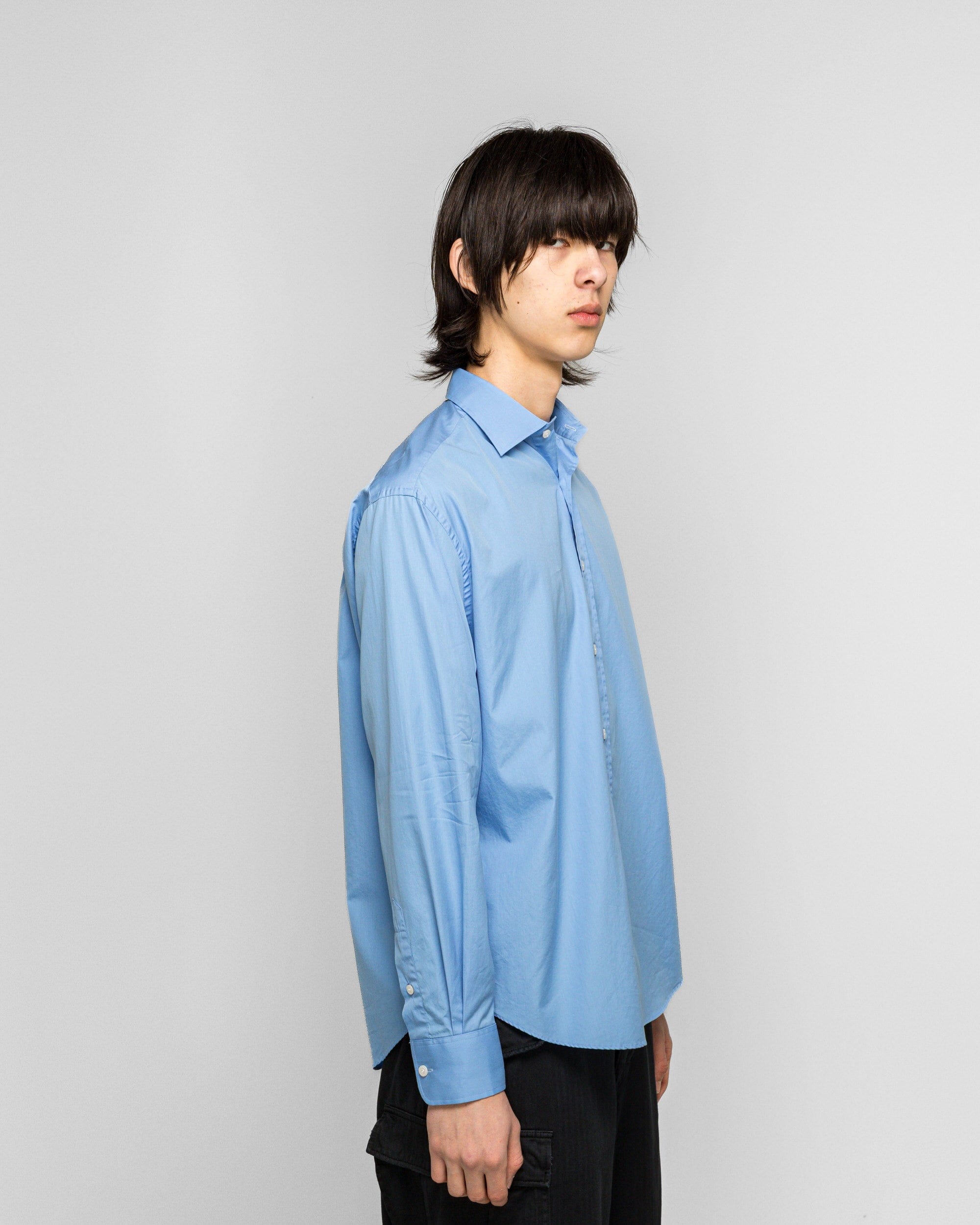 A.presse Spread Collar Shirts - Sax