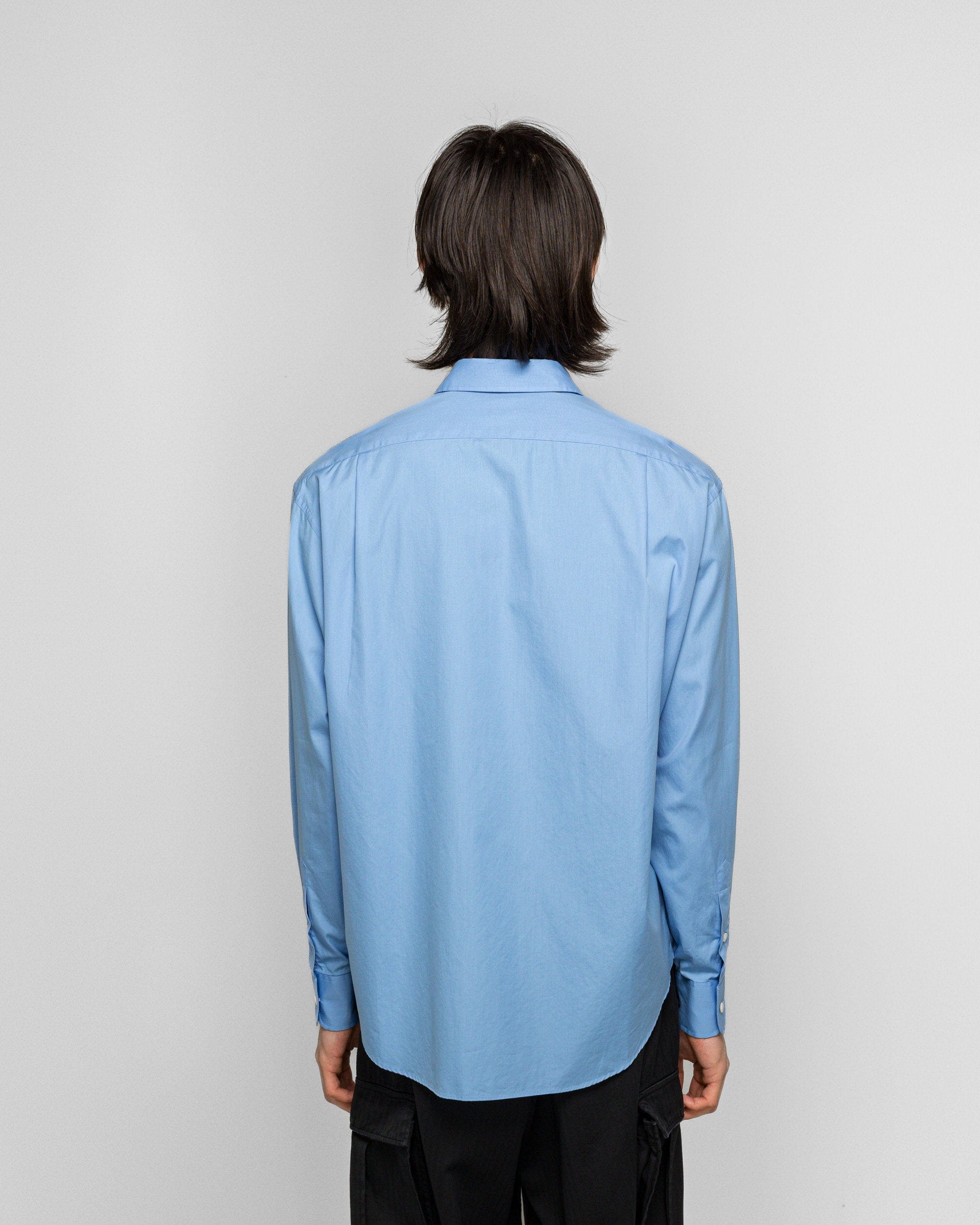 A.presse Spread Collar Shirts - Sax