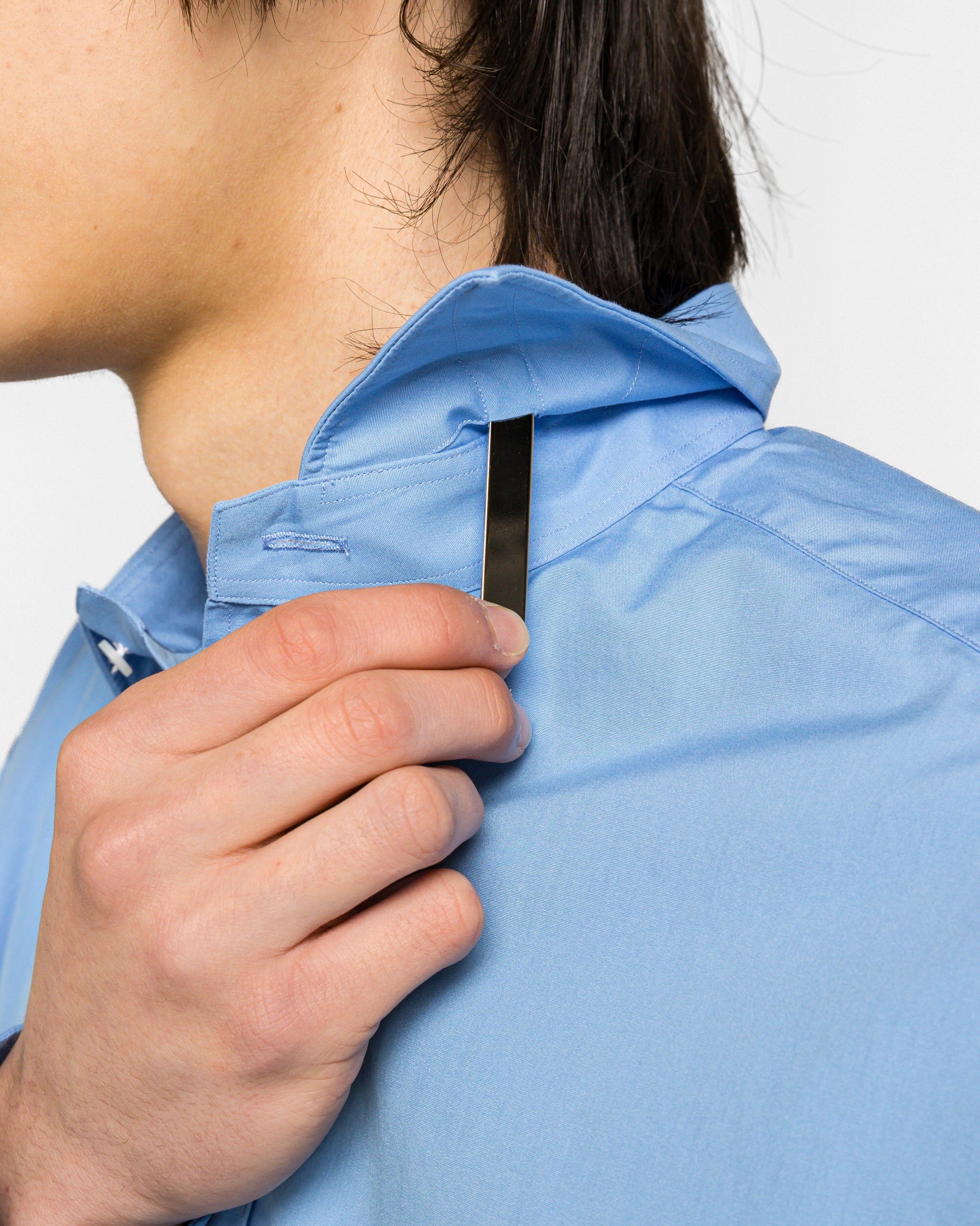 A.presse Spread Collar Shirts - Sax