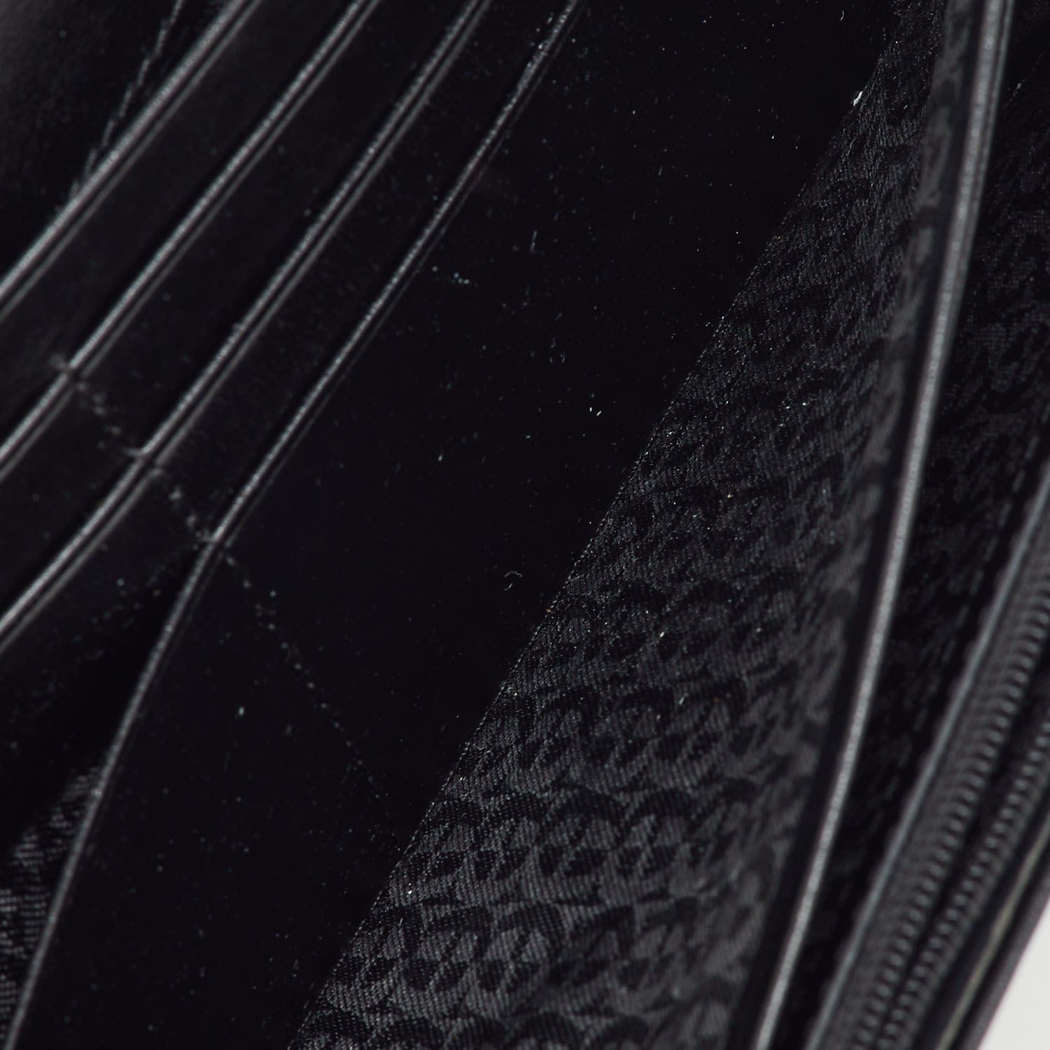 Aigner Black Leather Flap Continental Wallet