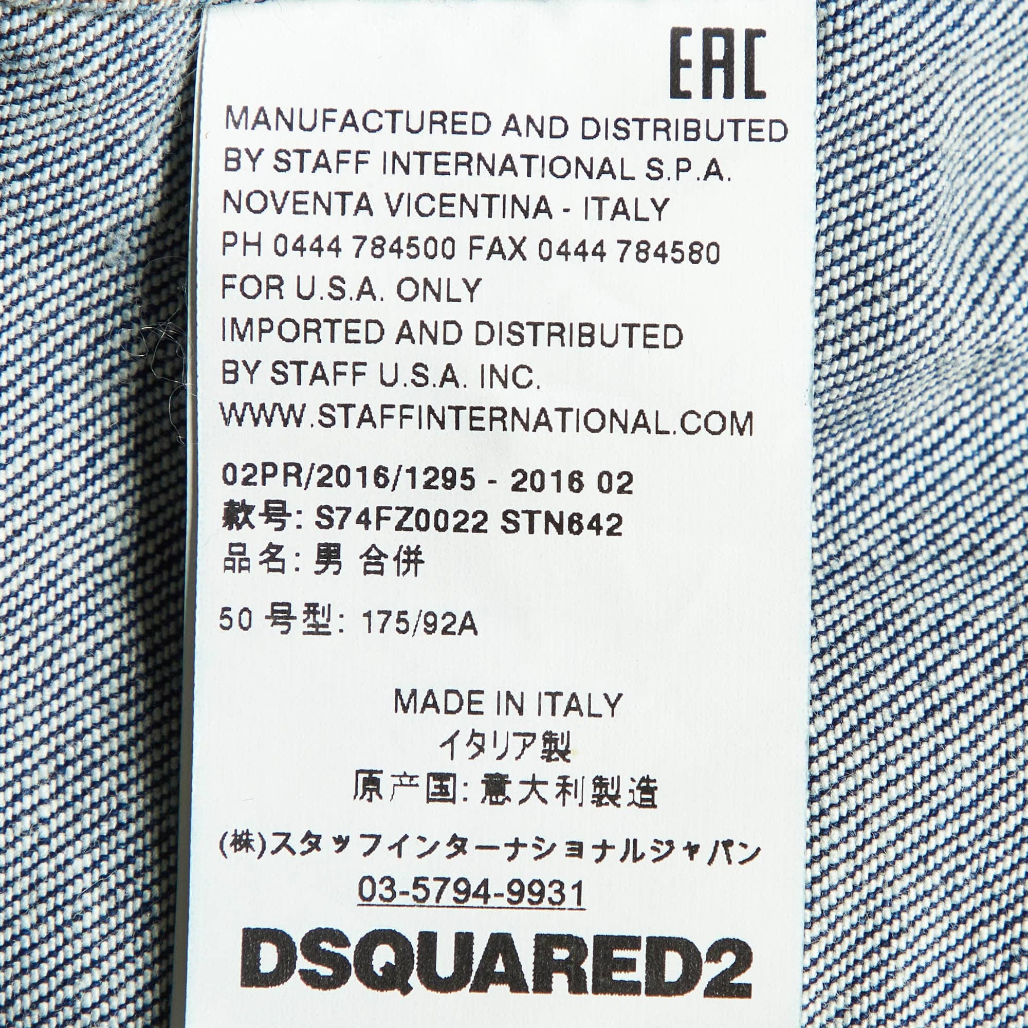 Blue Navy Blue Zip - Up Officer Jacket