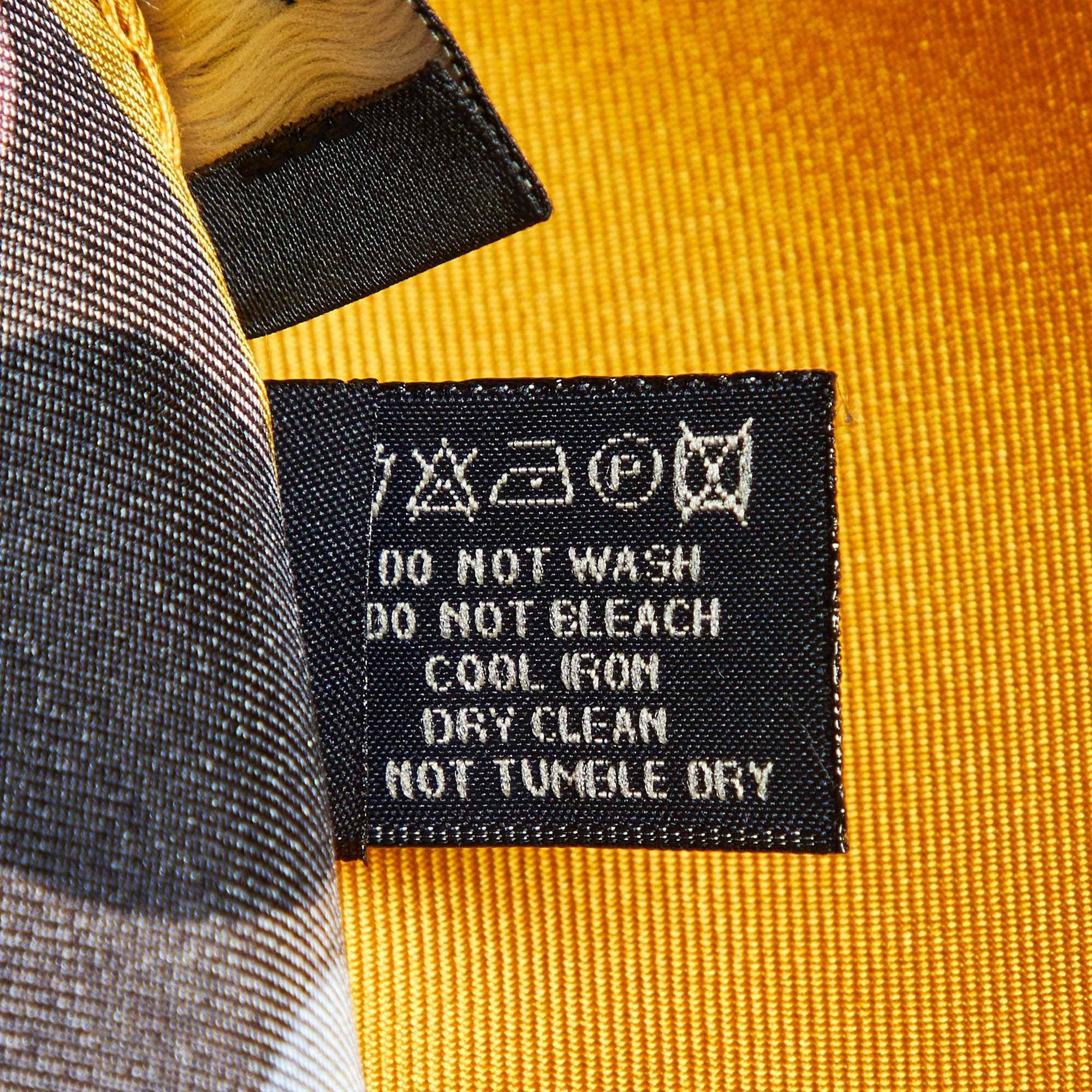 Yellow Etro Yellow Dot Print Silk Pocket Square