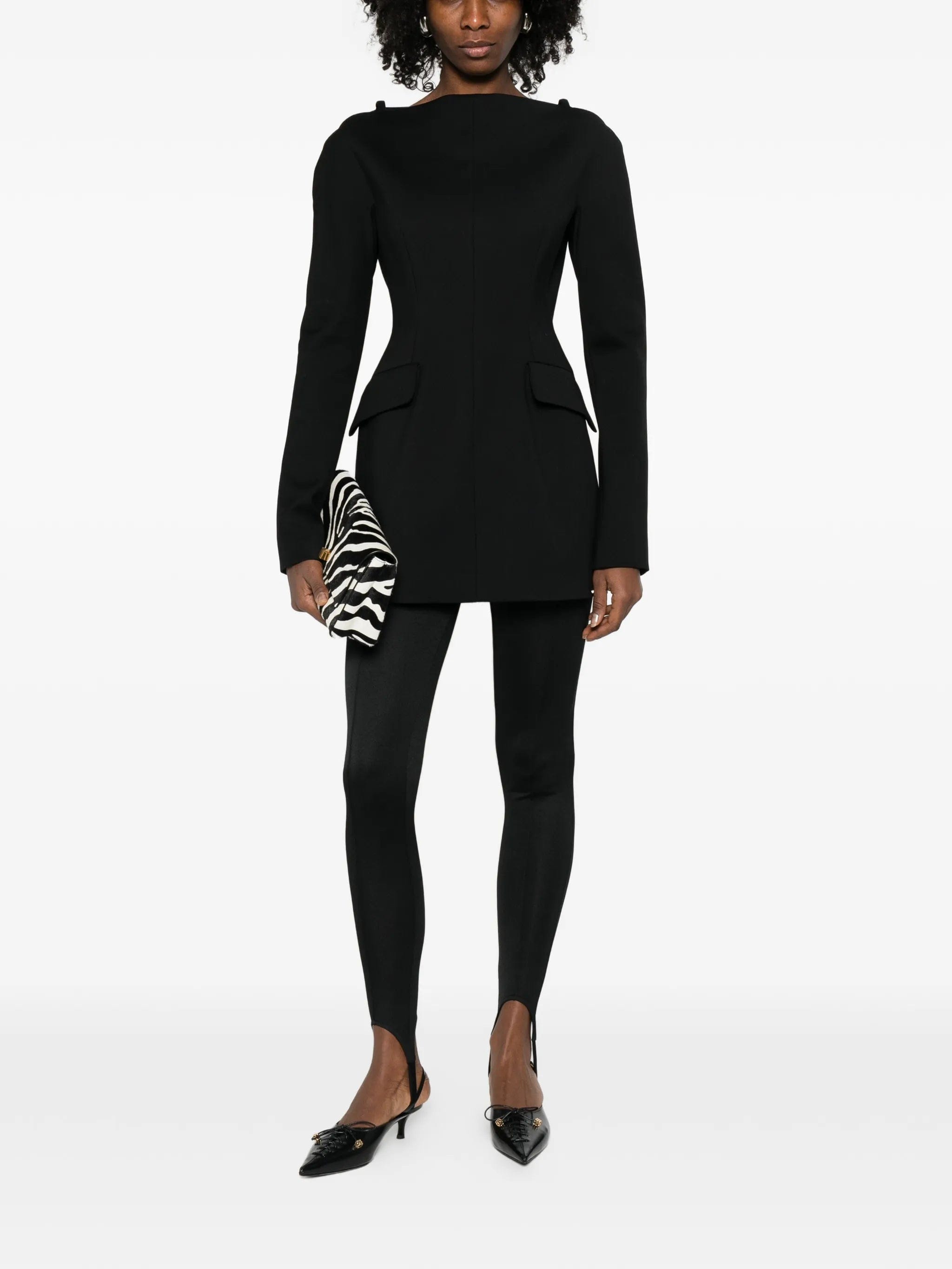 Sportmax Dakar boat - neck mini dress