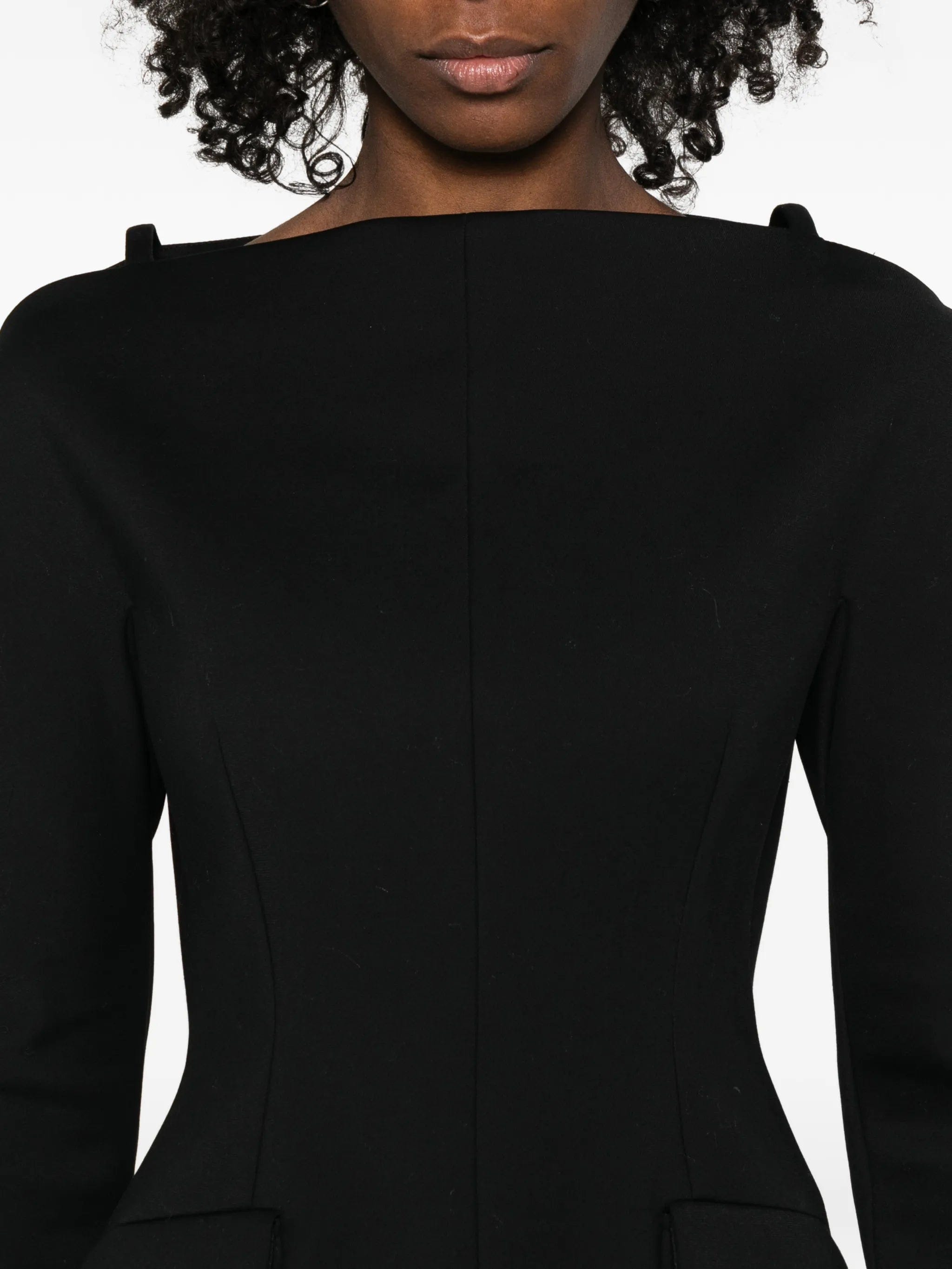 Sportmax Dakar boat - neck mini dress