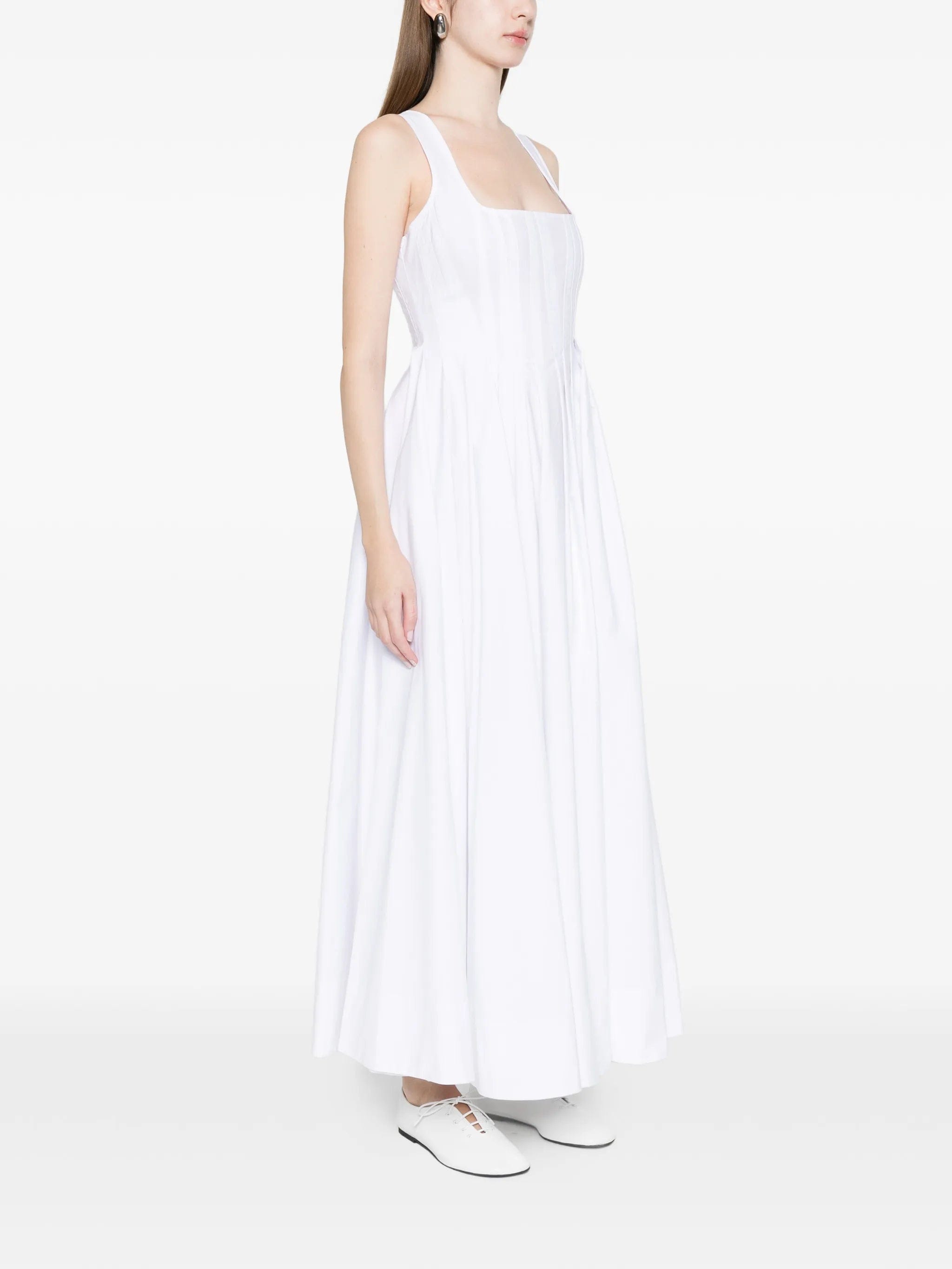 Sportmax Giro square - neck A - line maxi dress