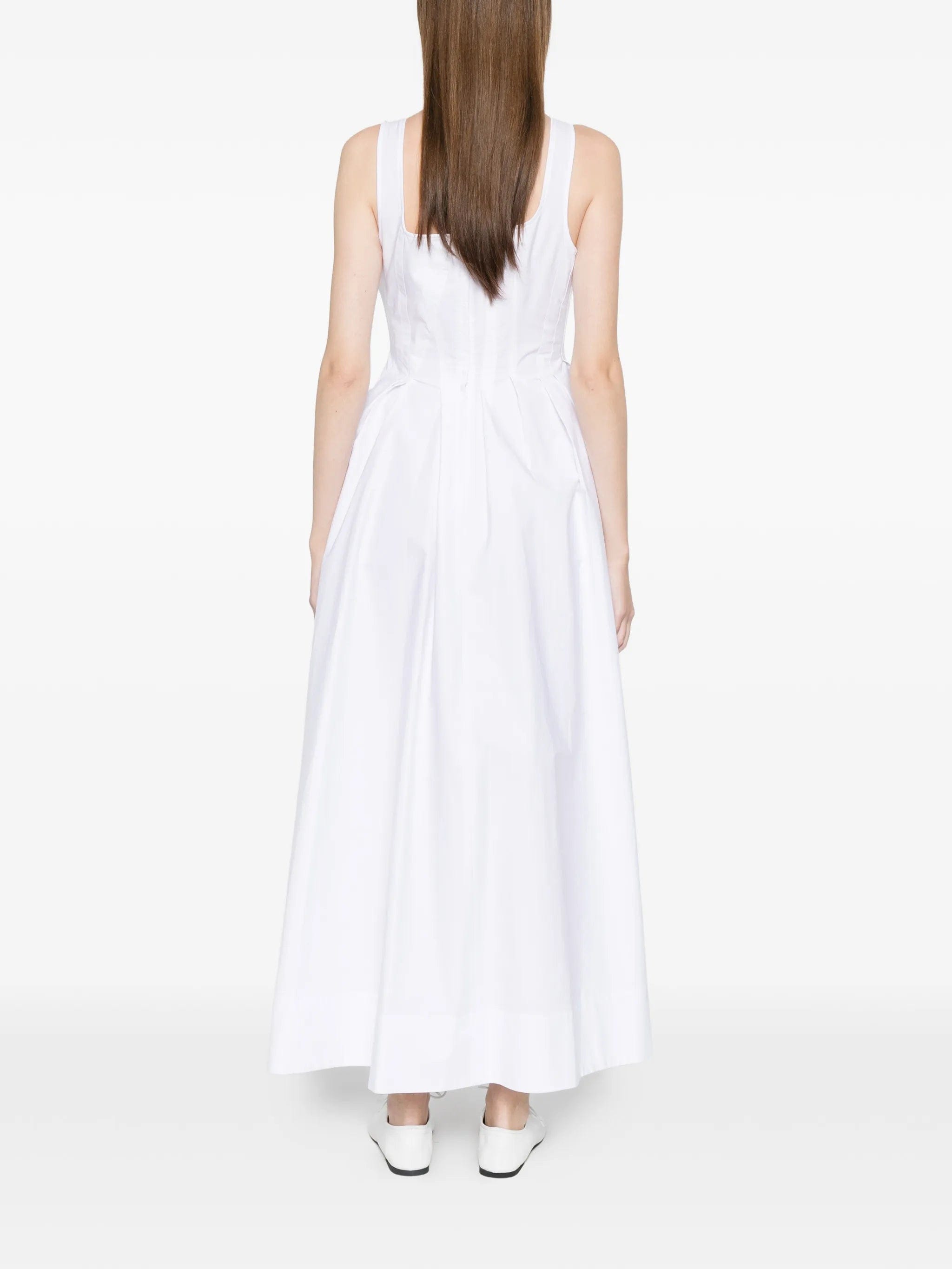 Sportmax Giro square - neck A - line maxi dress