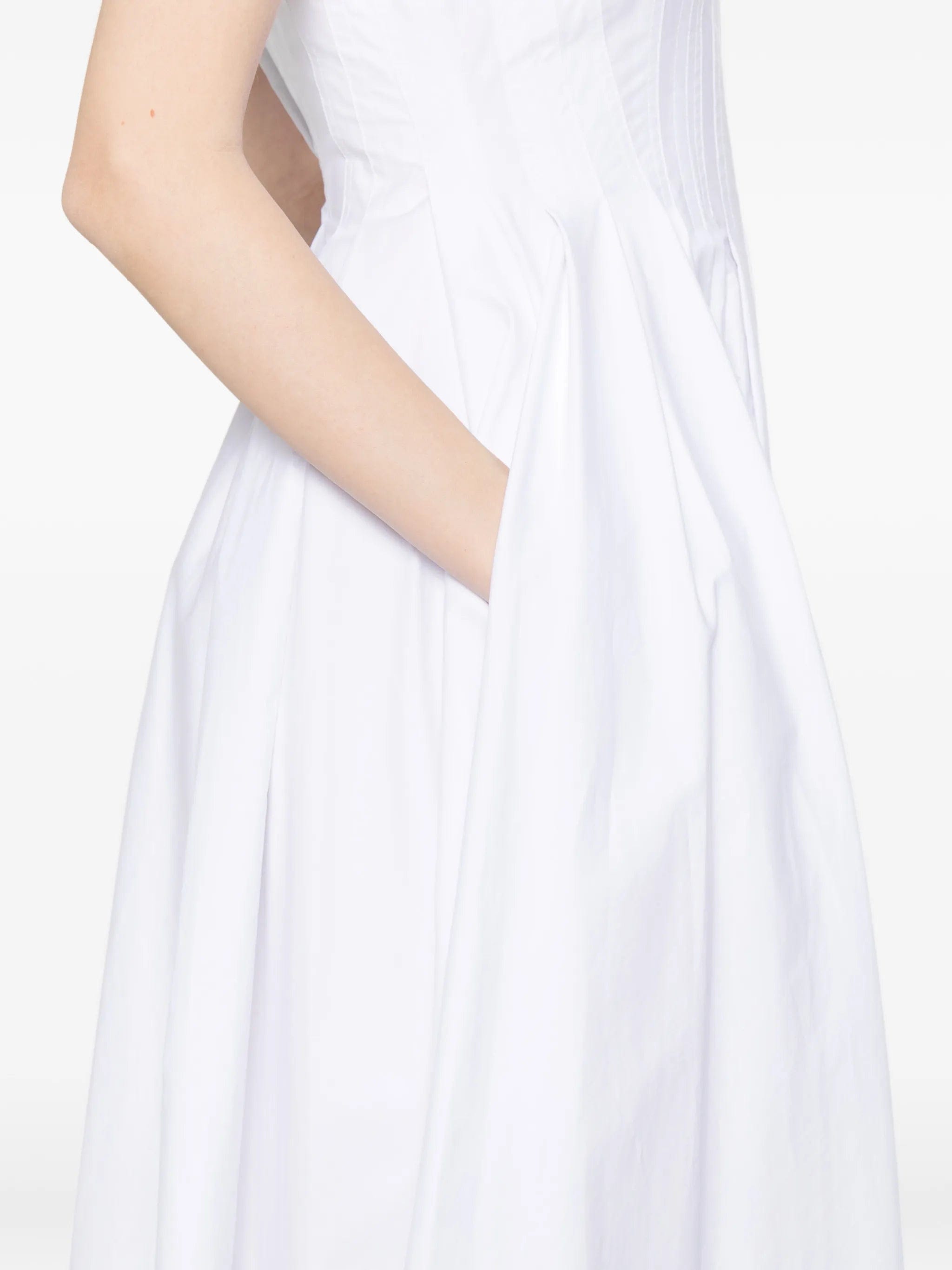 Sportmax Giro square - neck A - line maxi dress