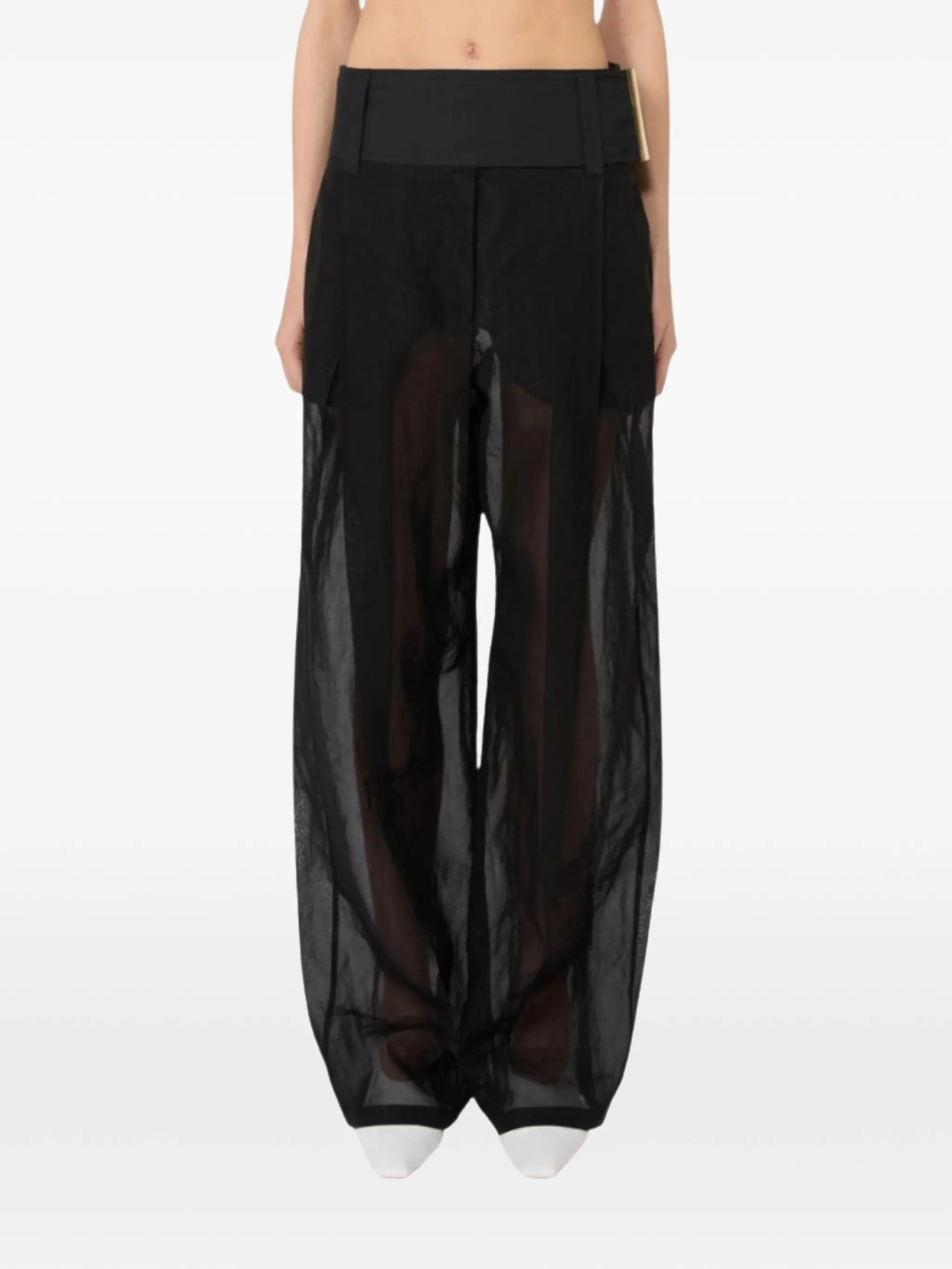Sportmax Spsfavetta panel - detail trousers