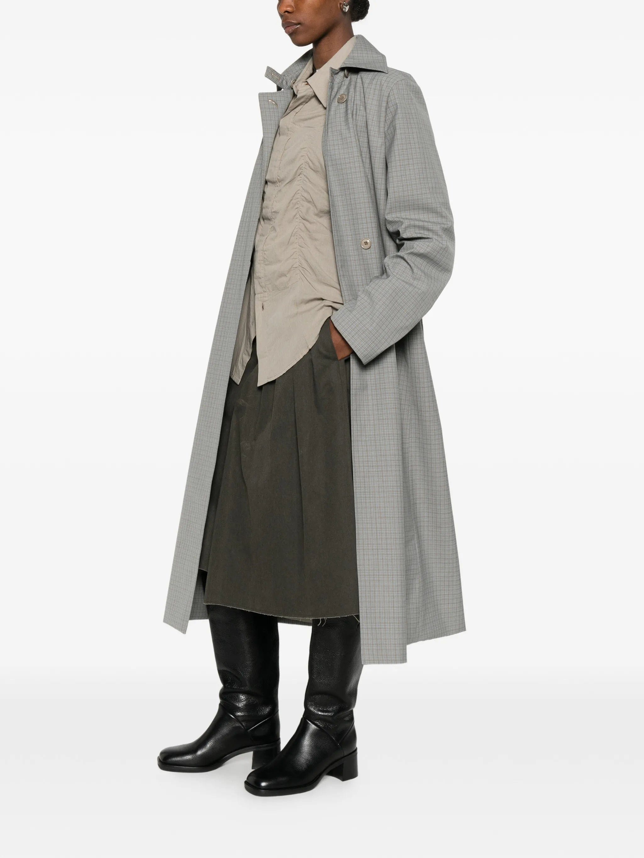 OUR Legacy Capital single - breasted checked coat