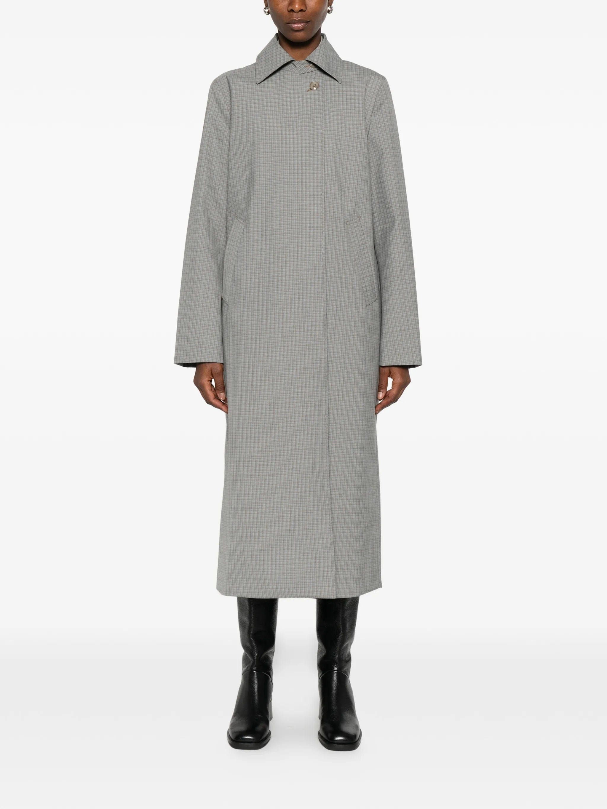 OUR Legacy Capital single - breasted checked coat