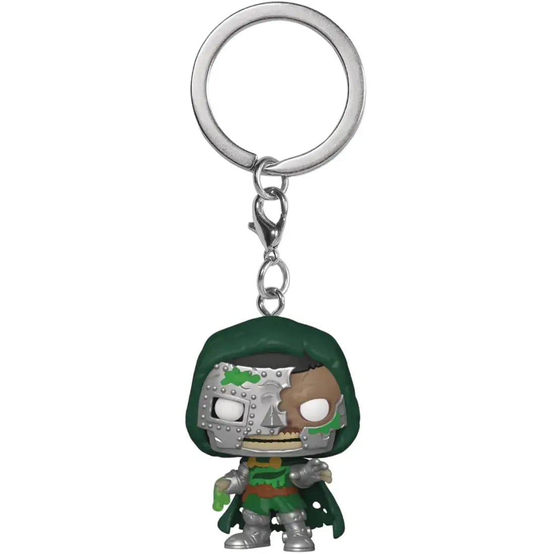 Funko Marvel: Zombies - Zombie Doctor Doom Bobble - Head Figure Keychain (1.5") - Funko - Pocket Pop! Keychain Series