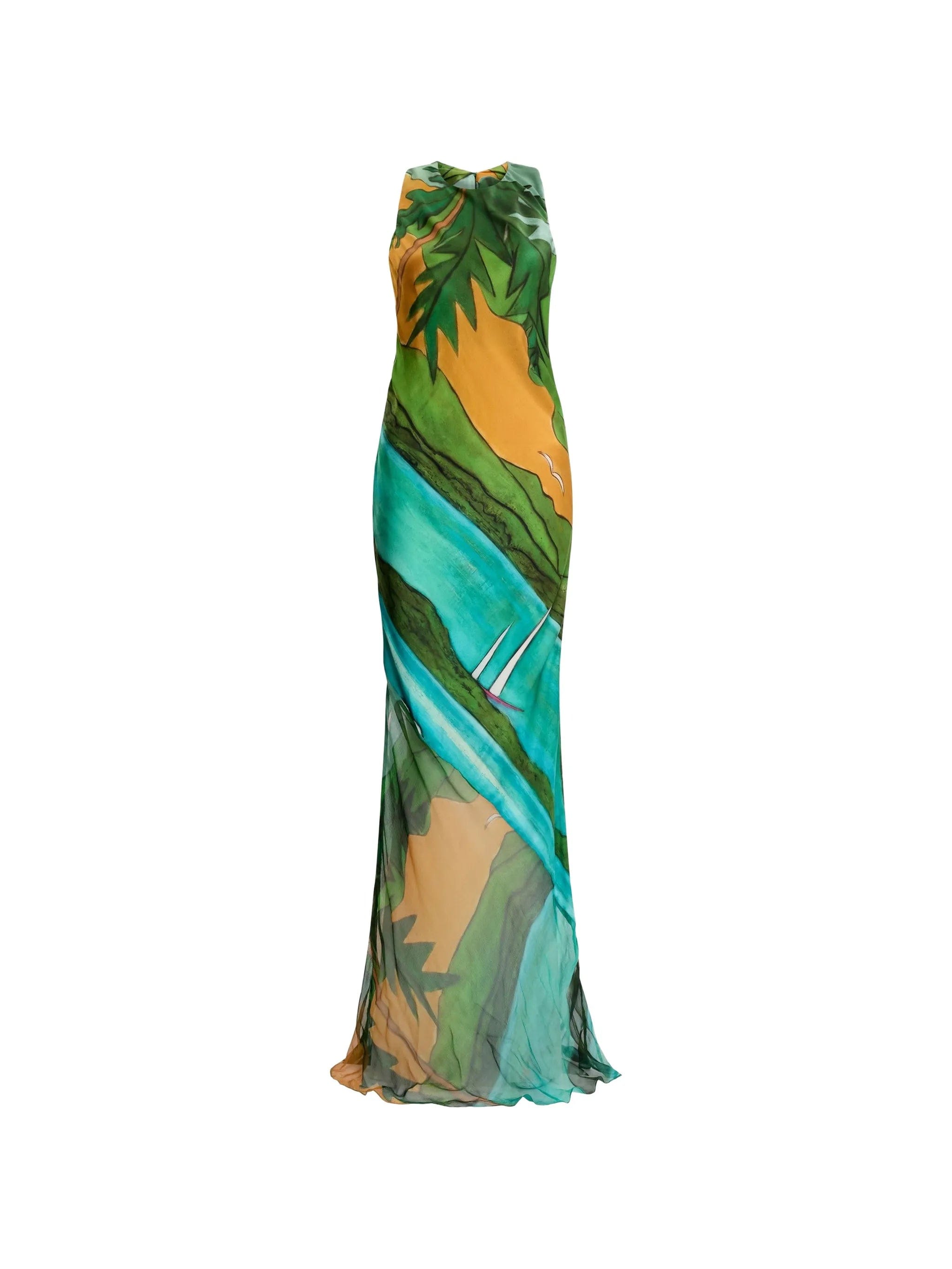 Donde Esteban Magdalena halter - neck maxi dress