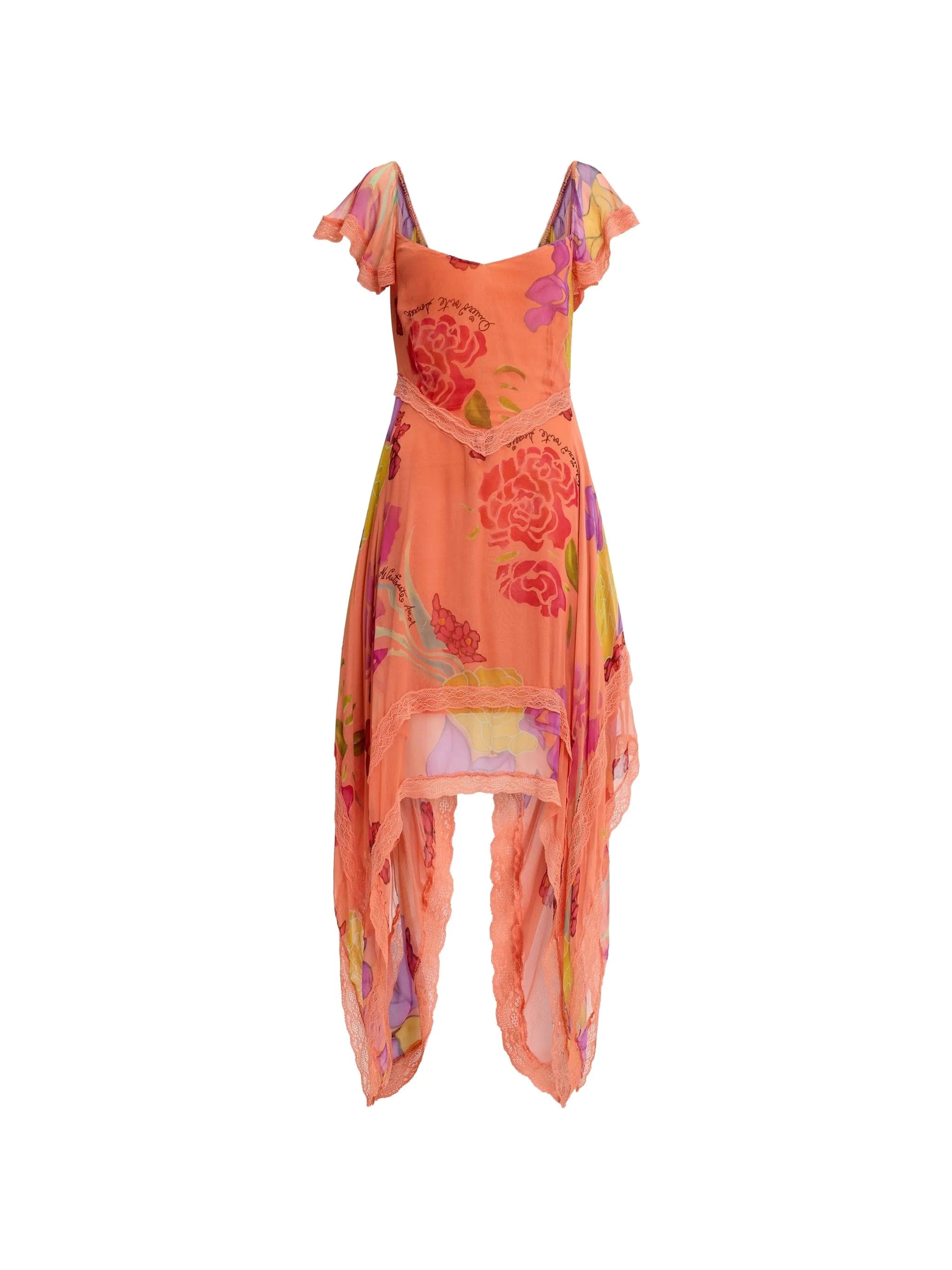 Donde Esteban Guava Flores mini dress