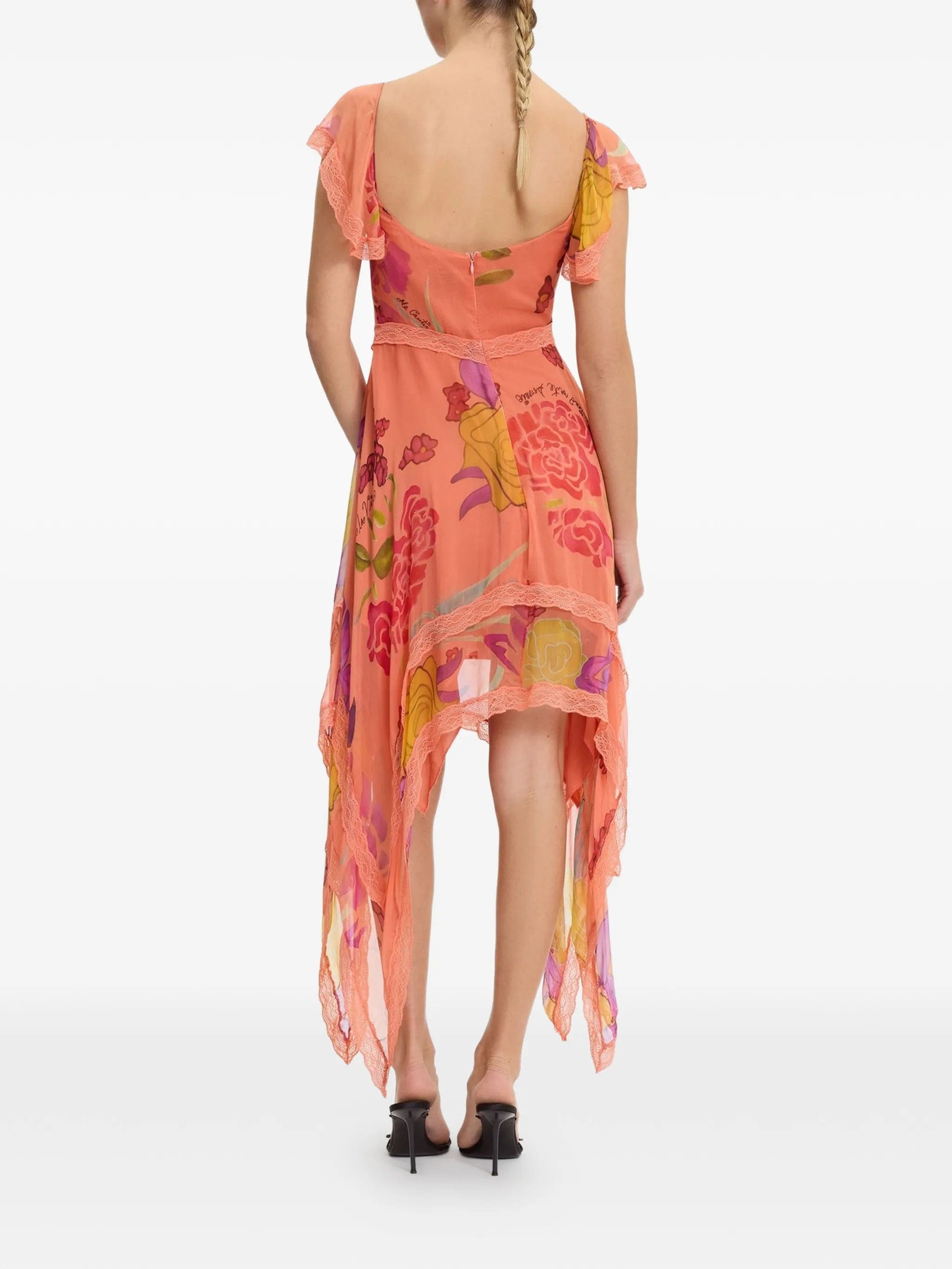 Donde Esteban Guava Flores mini dress