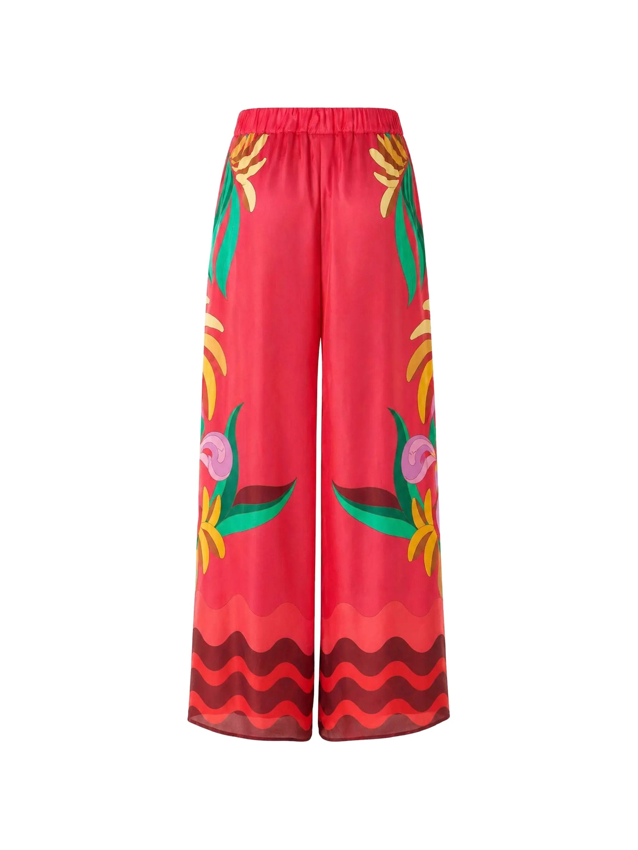 FARM Rio graphic - print palazzo pants