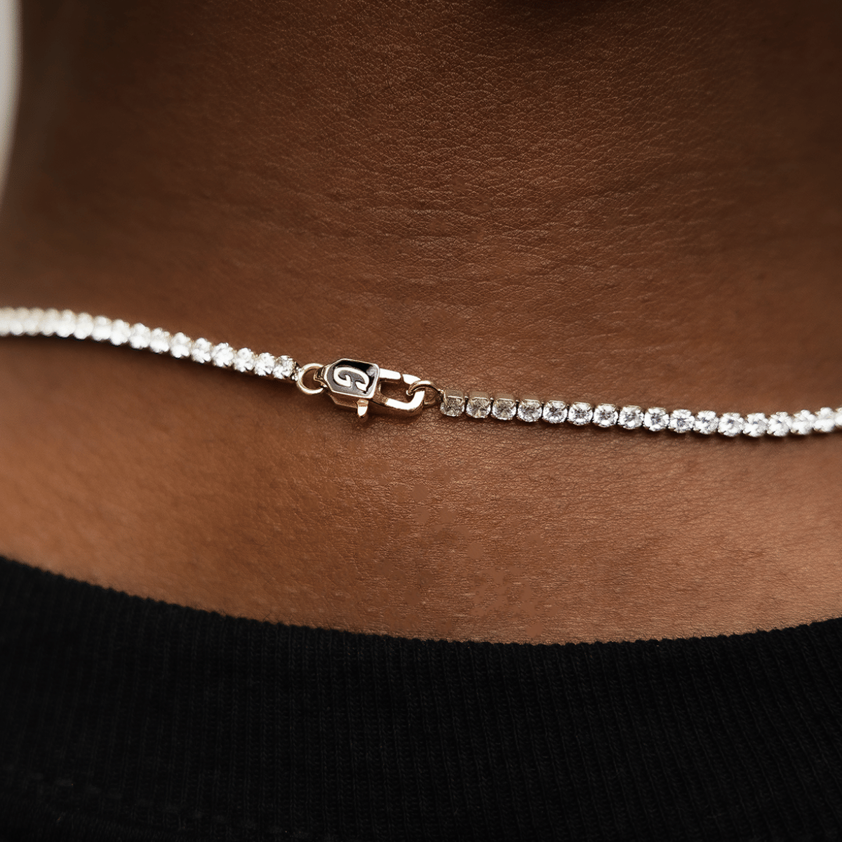 GLD Men Micro Tennis Chain + Bracelet Bundle in Yellow Gold