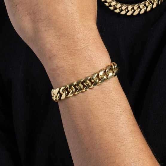 GLD Men GLD Signature Cuban Chain + Bracelet Bundle - 12 mm