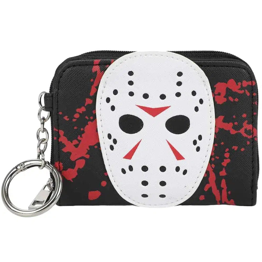 Bioworld Friday The 13th - Jason Mask Mini Wallet (Zip Around) - Bioworld