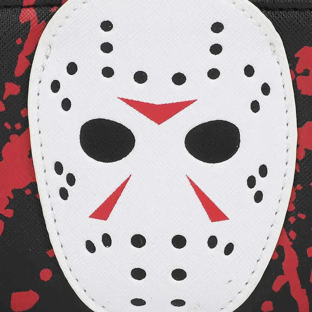 Bioworld Friday The 13th - Jason Mask Mini Wallet (Zip Around) - Bioworld