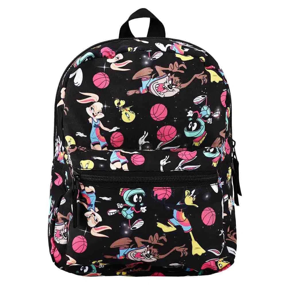 Bioworld Space Jam: A New Legacy - Looney Tunes Characters & Basketballs Mini Backpack (All Over Print) - Bioworld