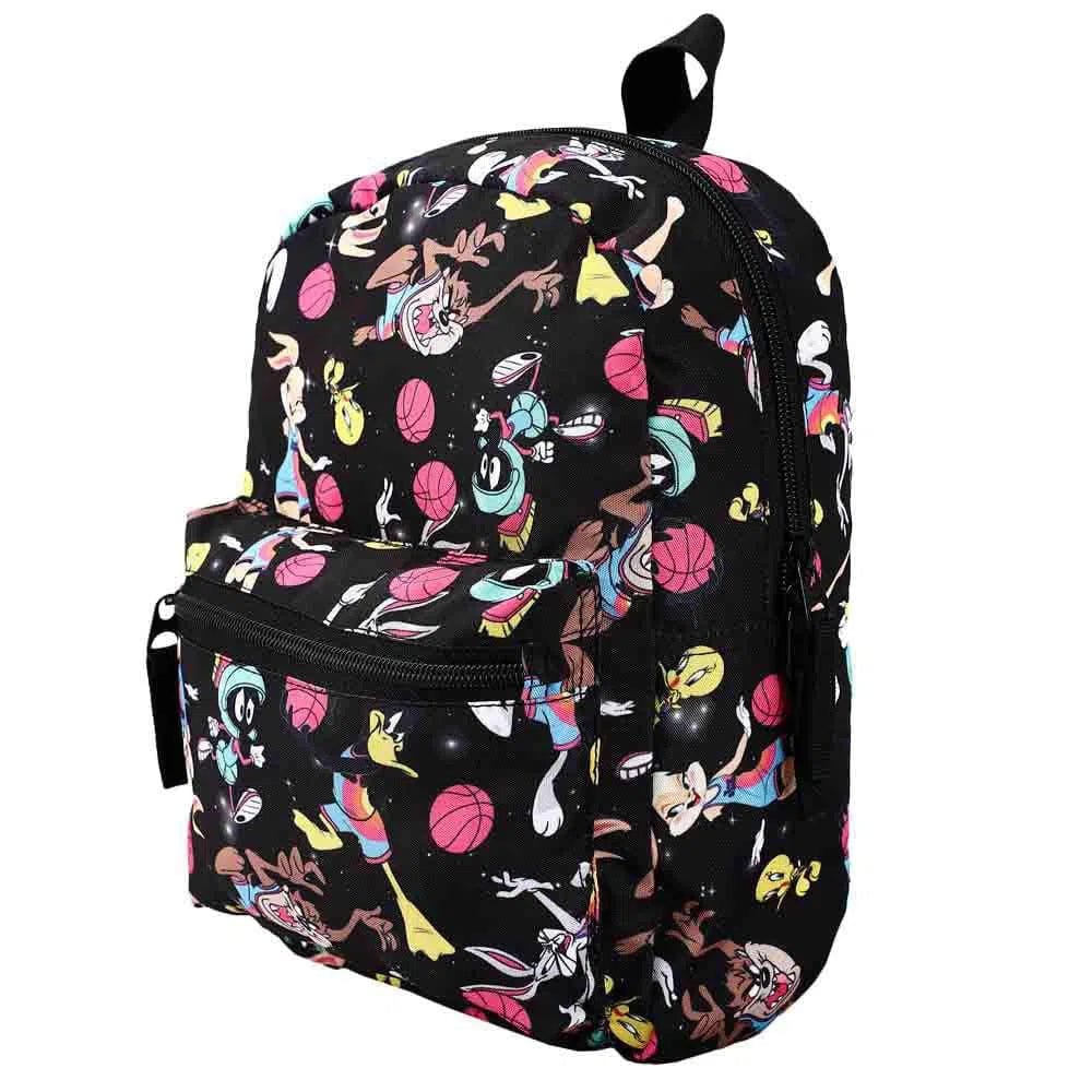 Bioworld Space Jam: A New Legacy - Looney Tunes Characters & Basketballs Mini Backpack (All Over Print) - Bioworld