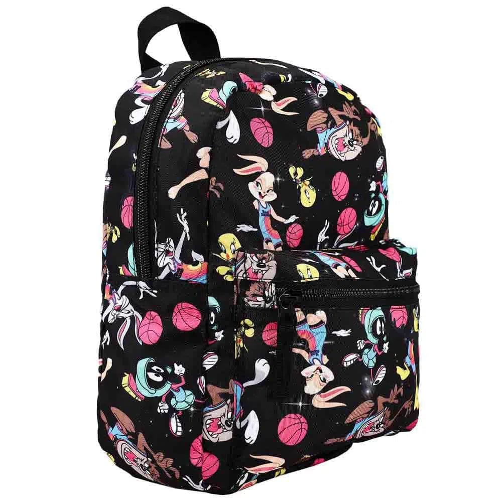 Bioworld Space Jam: A New Legacy - Looney Tunes Characters & Basketballs Mini Backpack (All Over Print) - Bioworld