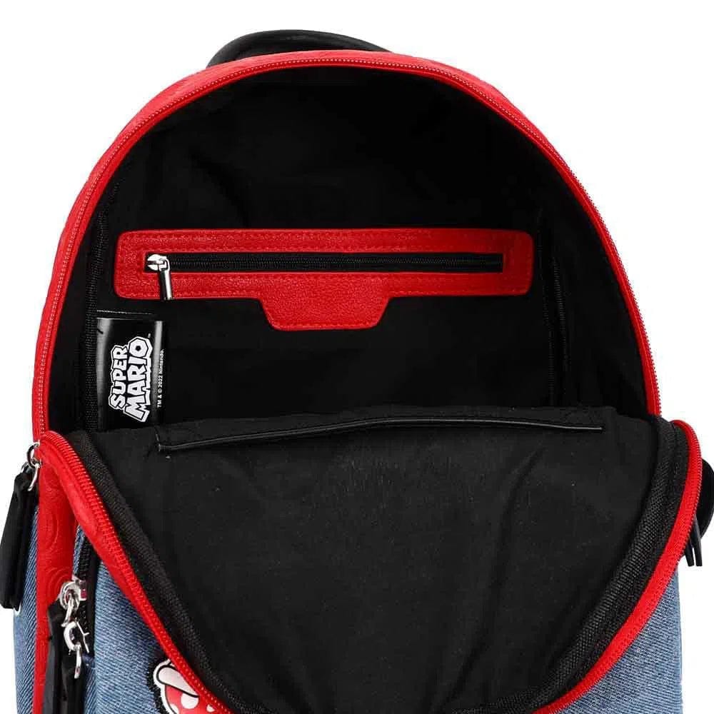 Bioworld Super Mario - Game Character Patches Mini Backpack (Embossed) - Bioworld